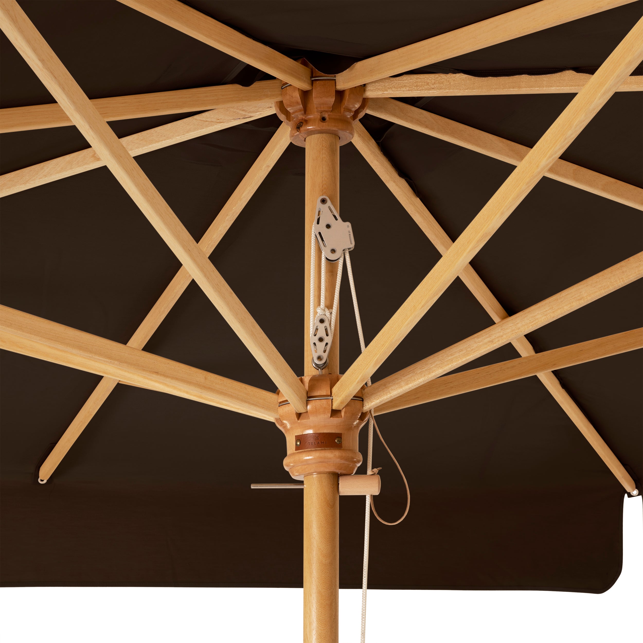 Square Umbrella Dark Brown