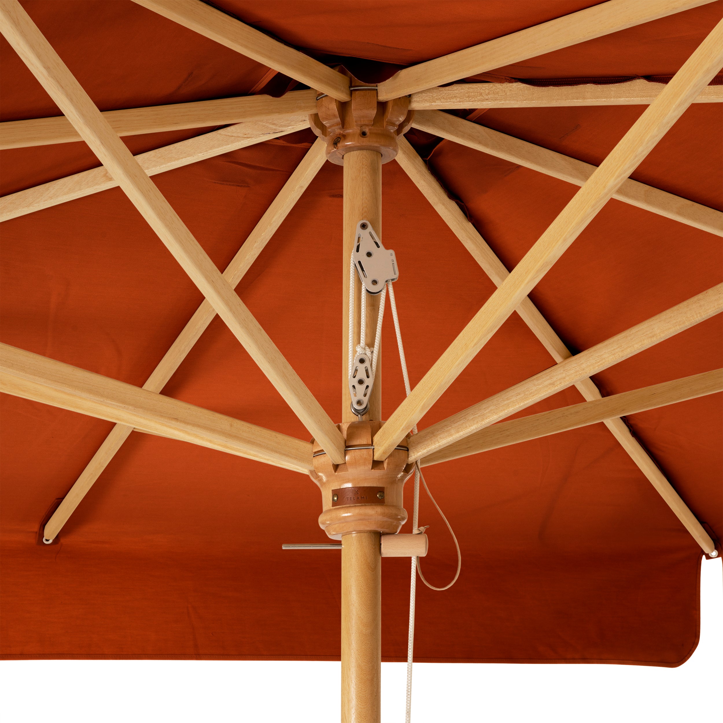 Square Umbrella Terracotta Red