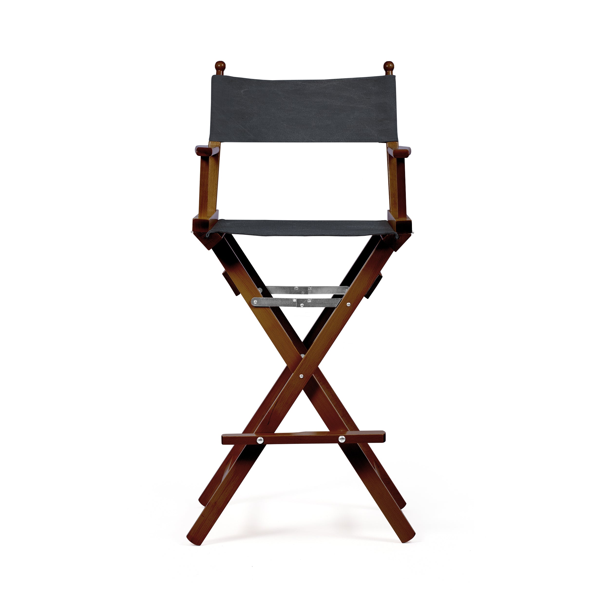 Director's Chair Make-up Charcoal Black Telami waterproof Design Made in Italy outdoor furniture patio chairs teak-dyed frame