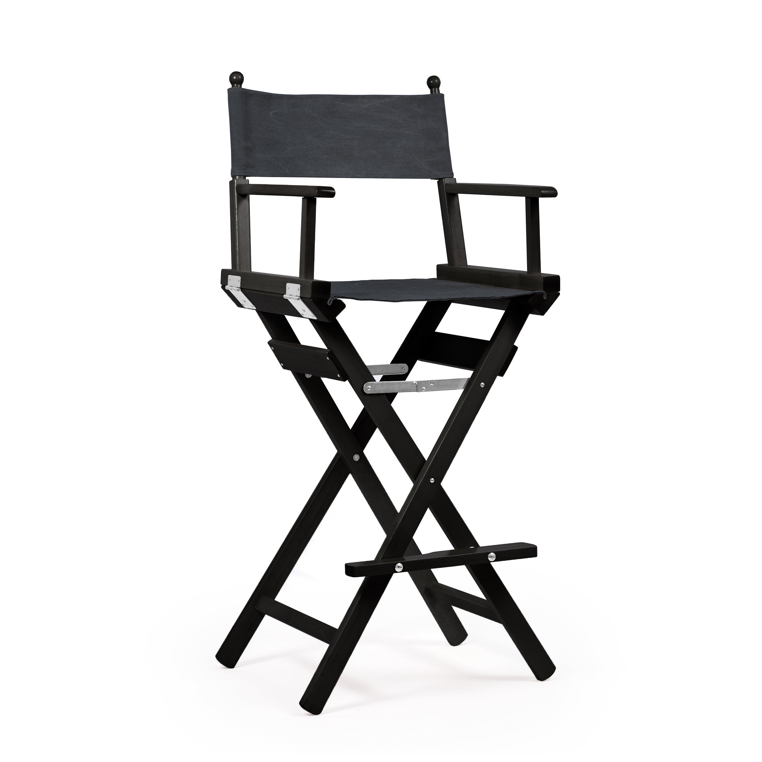 Director's Chair Make-up Charcoal Black Telami waterproof Design Made in Italy outdoor furniture patio chairs black-dyed frame