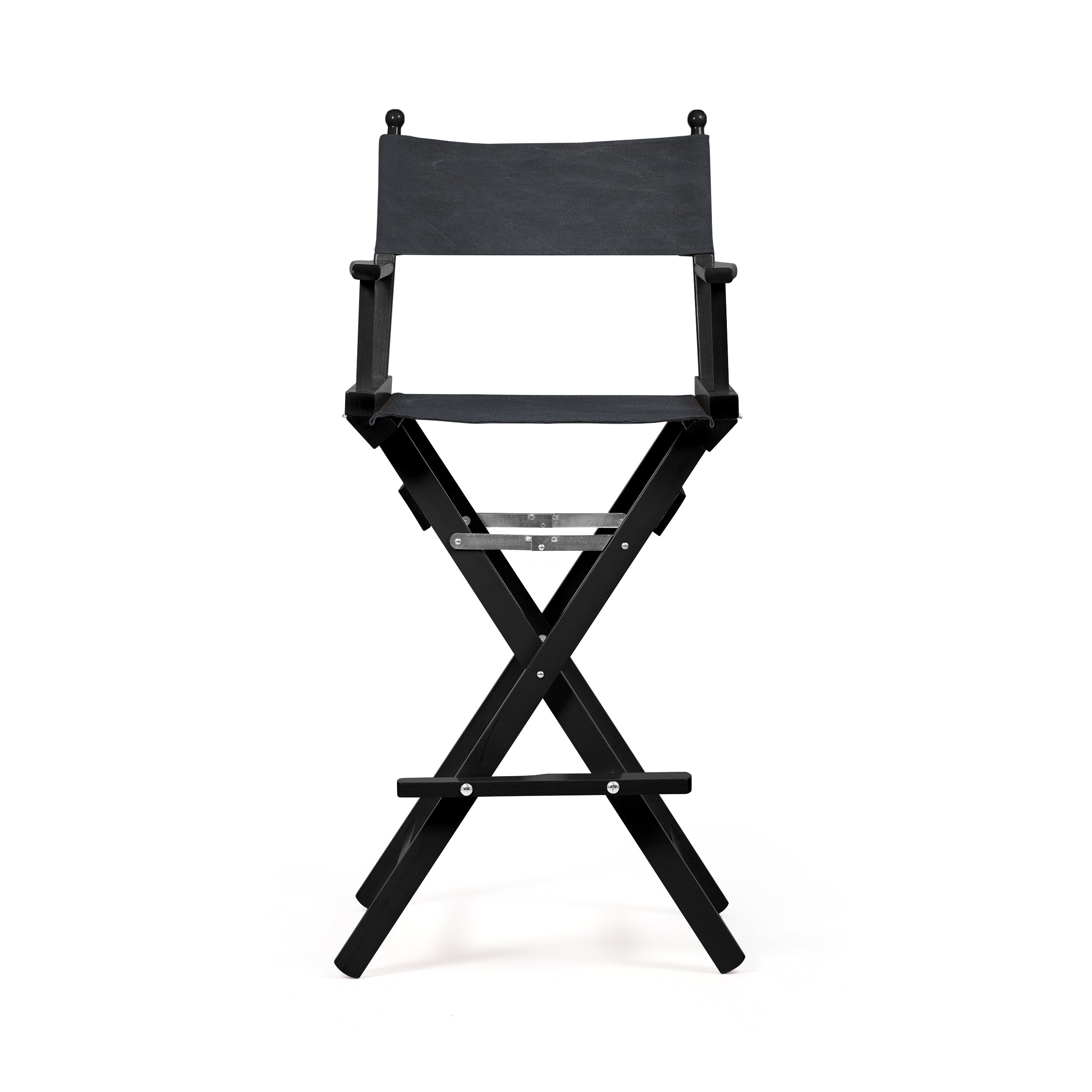 Director's Chair Make-up Charcoal Black Telami waterproof Design Made in Italy outdoor furniture patio chairs black-dyed frame