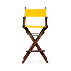 Director's Chair Make-up Primary Yellow Telami waterproof Design Made in Italy outdoor furniture patio chairs teak-dyed frame