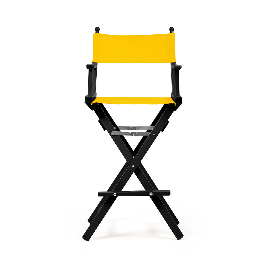 Director's Chair Make-up Primary Yellow Telami waterproof Design Made in Italy outdoor furniture patio chairs black-dyed frame