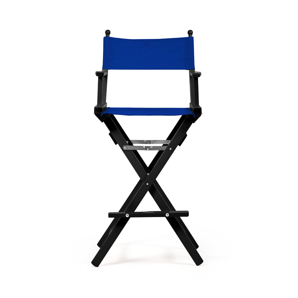 Director's Chair Make-up Primary Blue Telami waterproof Design Made in Italy outdoor furniture patio chairs black-dyed frame
