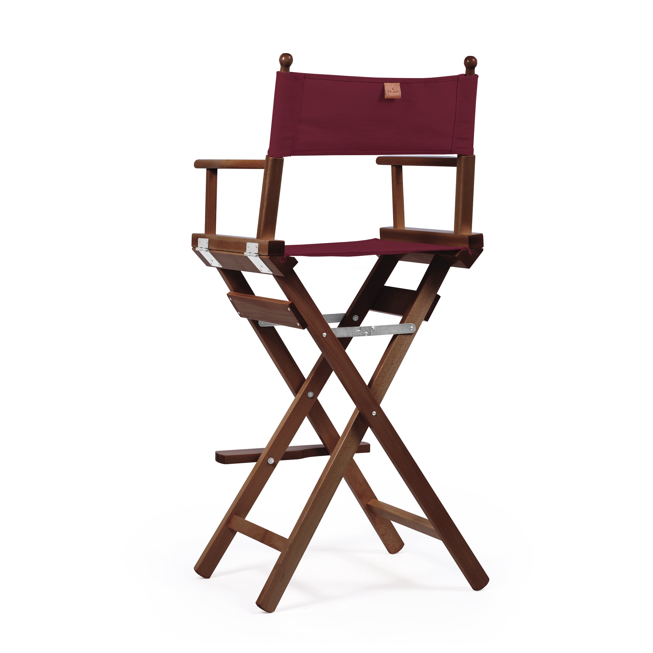 Director's Chair Make-up Bordeaux Telami waterproof Design Made in Italy outdoor furniture patio chairs teak-dyed frame