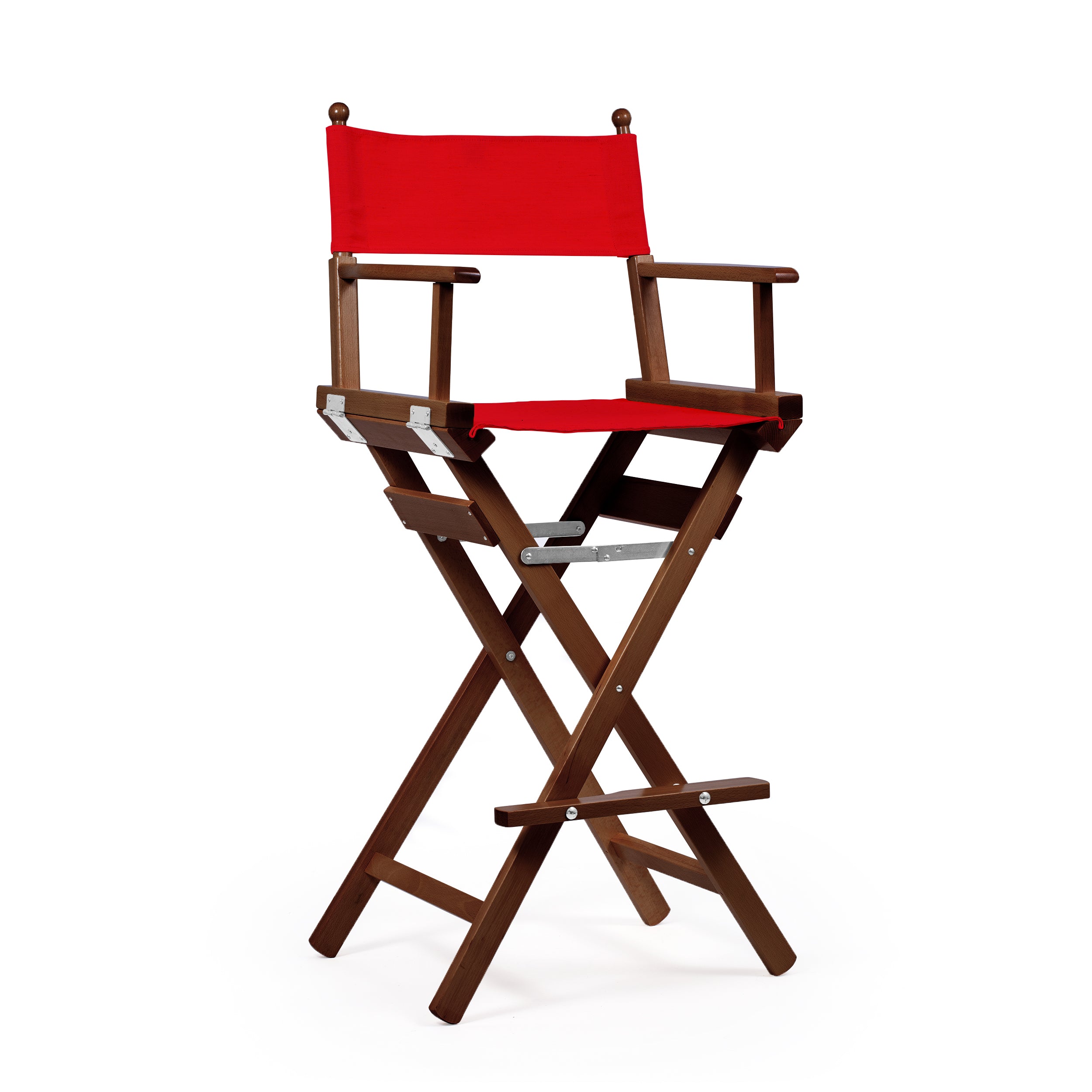 Director's Chair Make-up Primary Red Telami waterproof Design Made in Italy outdoor furniture patio chairs teak-dyed frame
