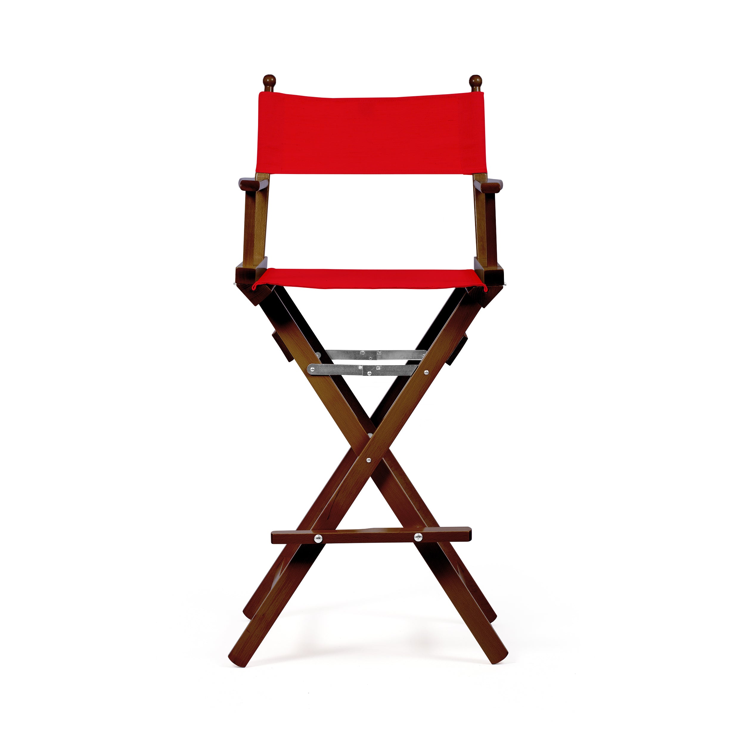 Director's Chair Make-up Primary Red Telami waterproof Design Made in Italy outdoor furniture patio chairs teak-dyed frame