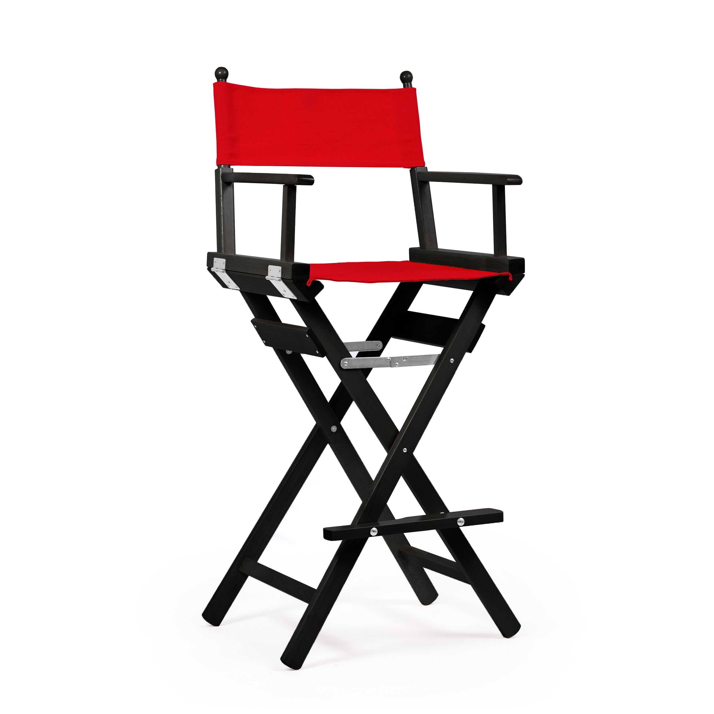 Director's Chair Make-up Primary Red Telami waterproof Design Made in Italy outdoor furniture patio chairs black-dyed frame