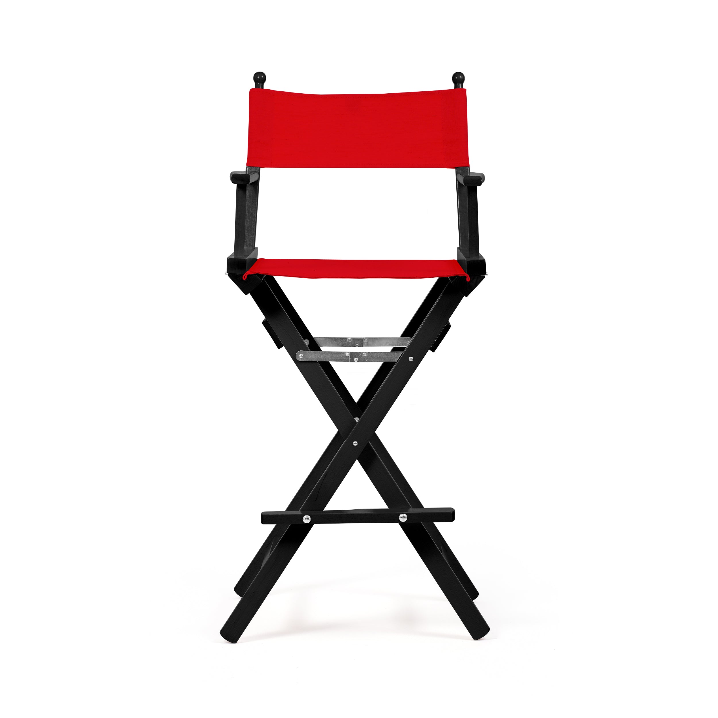 Director's Chair Make-up Primary Red Telami waterproof Design Made in Italy outdoor furniture patio chairs black-dyed frame