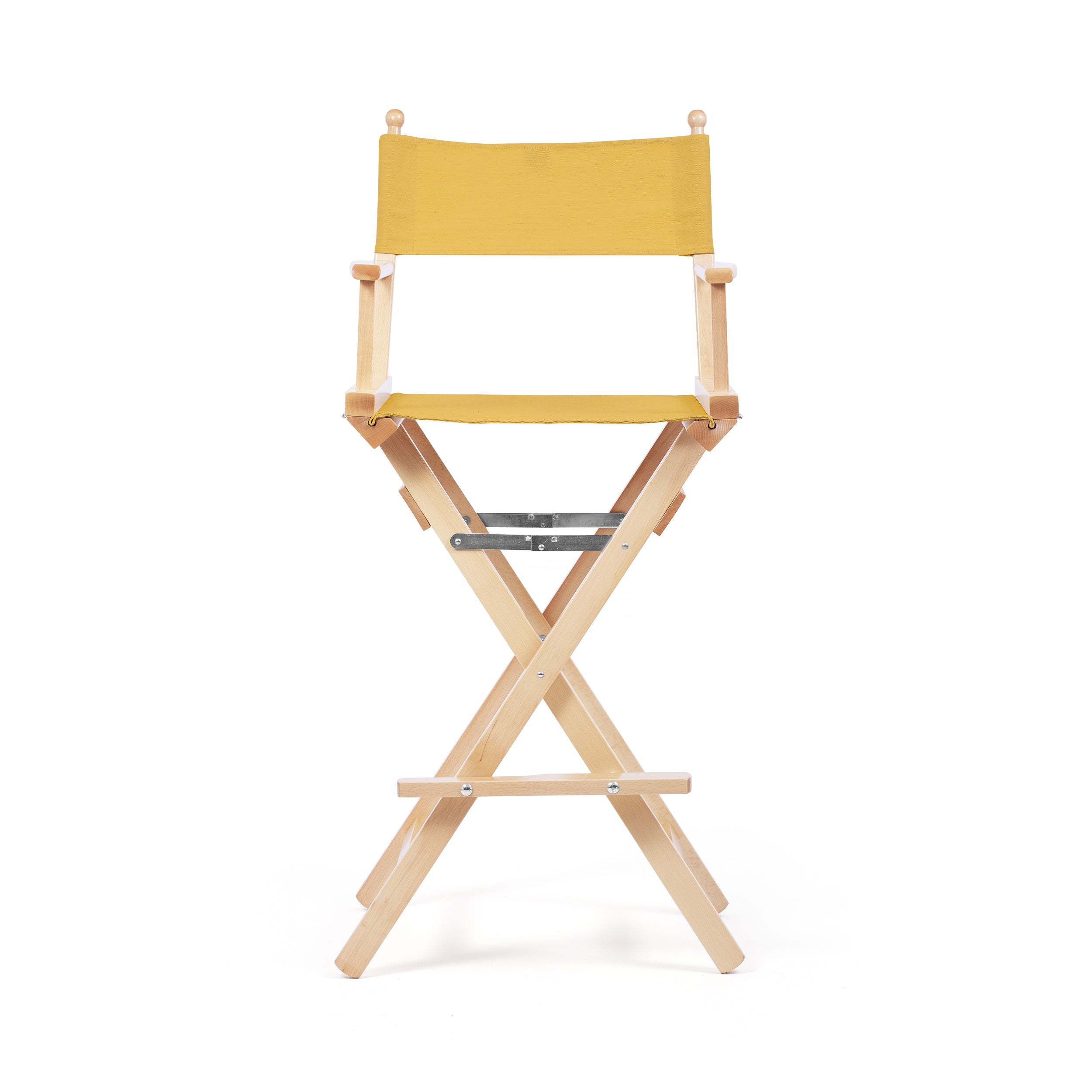 Director's Chair Make-up Mustard Yellow Telami waterproof Design Made in Italy outdoor furniture patio chairs natural frame
