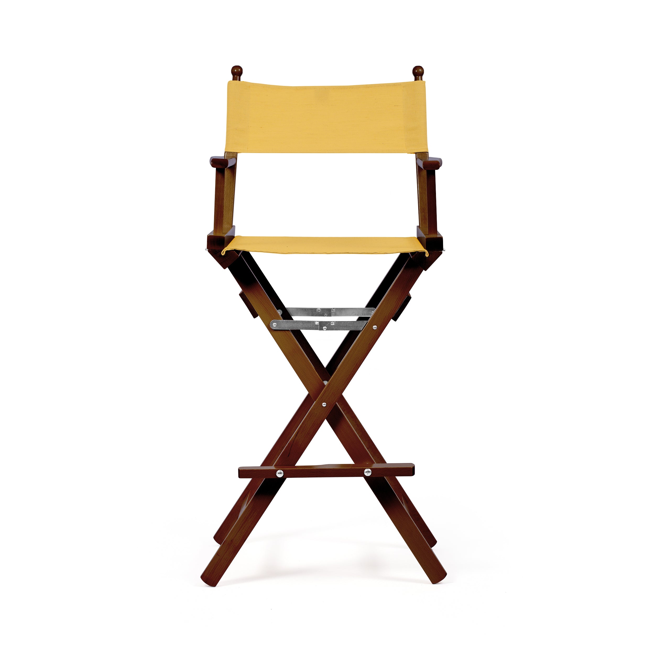 Director's Chair Make-up Mustard Yellow Telami waterproof Design Made in Italy outdoor furniture patio chairs teak-dyed frame