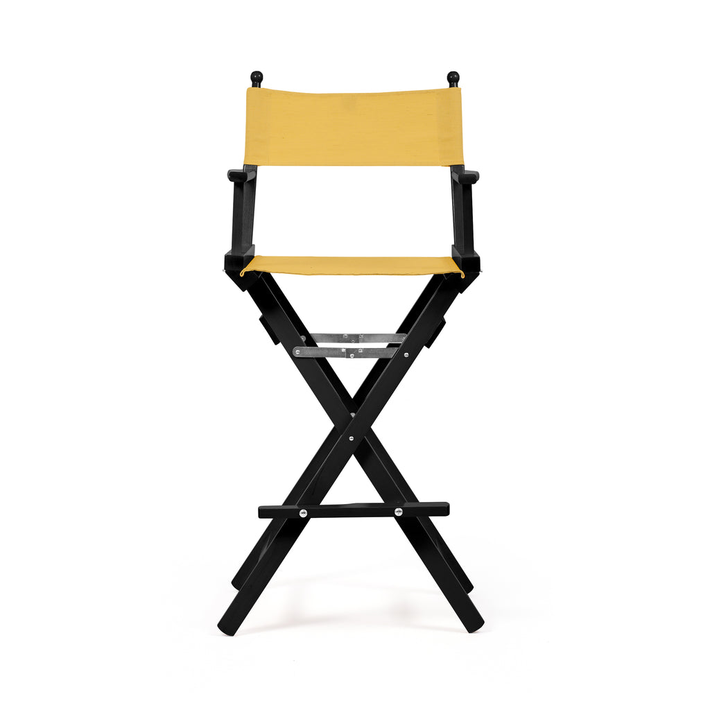 Director's Chair Make-up Mustard Yellow Telami waterproof Design Made in Italy outdoor furniture patio chairs black-dyed frame
