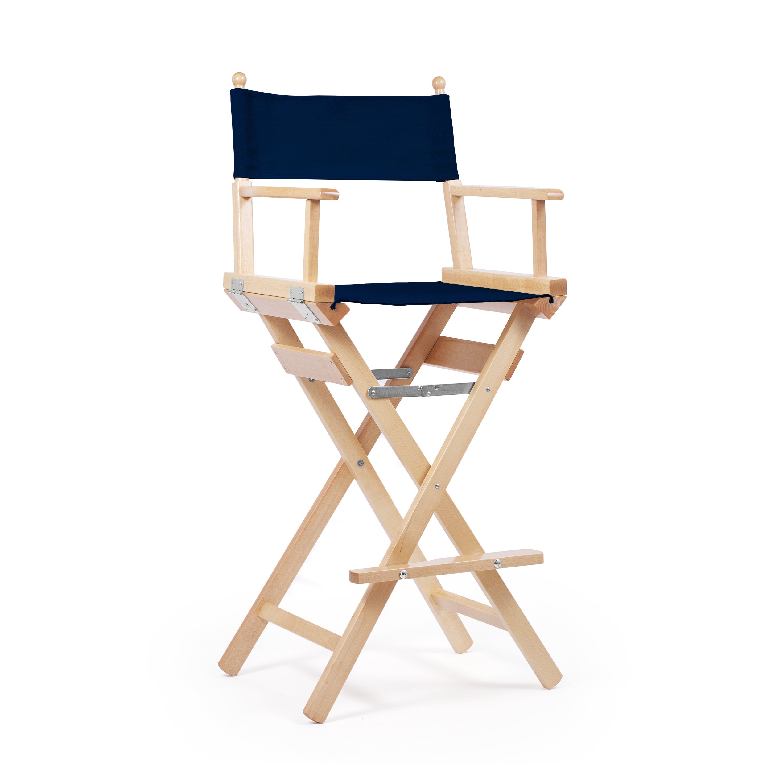 Director's Chair Make-up Midnight Blue Telami waterproof Design Made in Italy outdoor furniture patio chairs natural frame