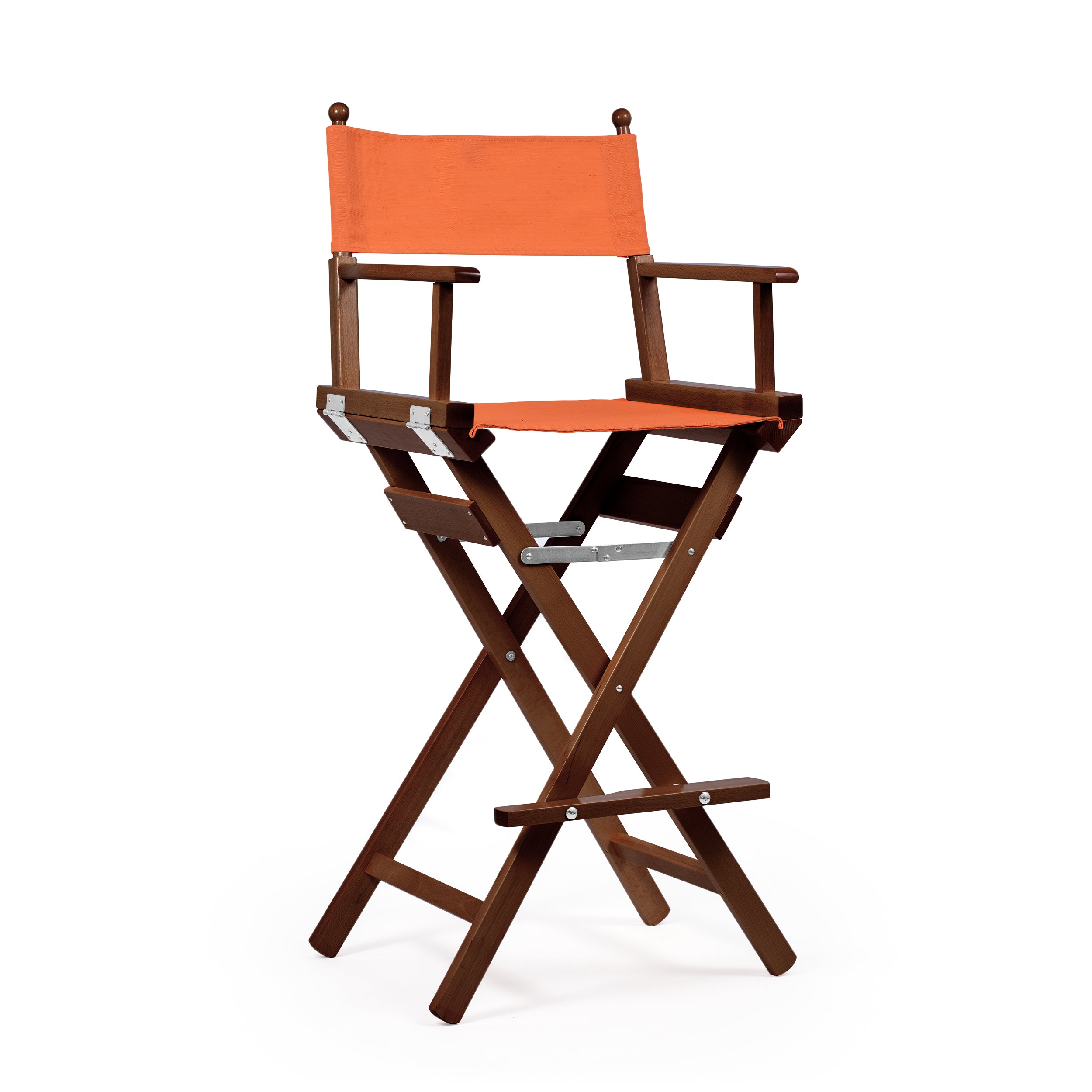Director's Chair Make-up Terracotta Red Telami waterproof Design Made in Italy outdoor furniture patio chairs teak-dyed frame