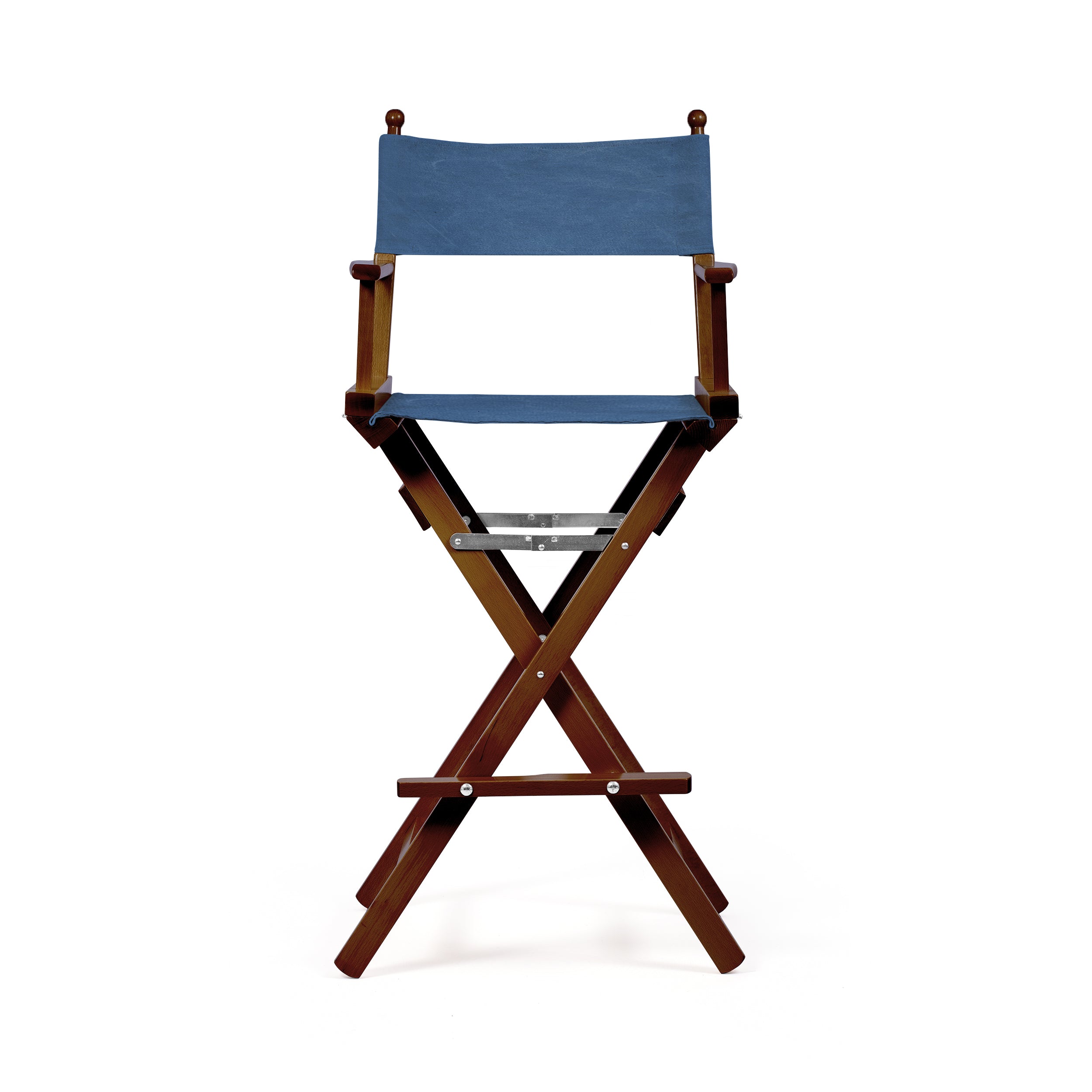 Director's Chair Make-up Blue Jeans Telami waterproof Design Made in Italy outdoor furniture patio chairs teak-dyed frame
