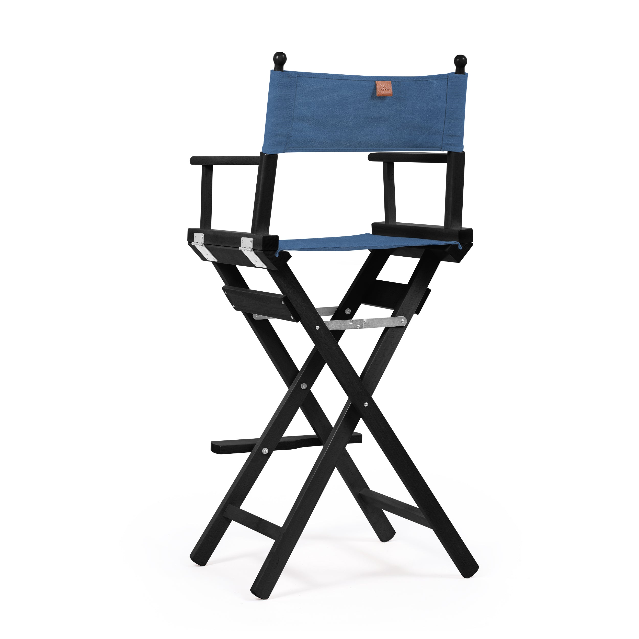 Director's Chair Make-up Blue Jeans Telami waterproof Design Made in Italy outdoor furniture patio chairs black-dyed frame
