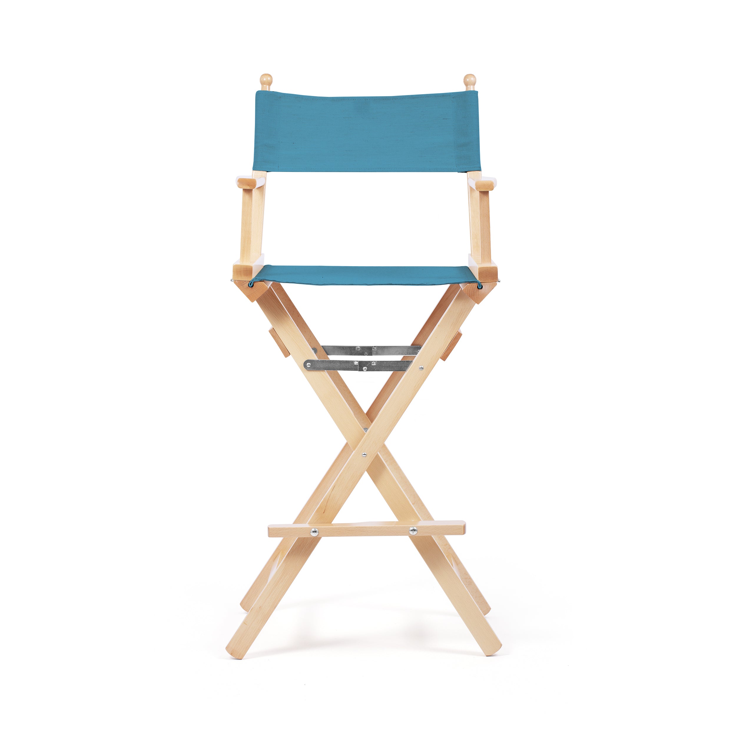 Director's Chair Make-up Teal Blue Telami waterproof Design Made in Italy outdoor furniture patio chairs natural frame
