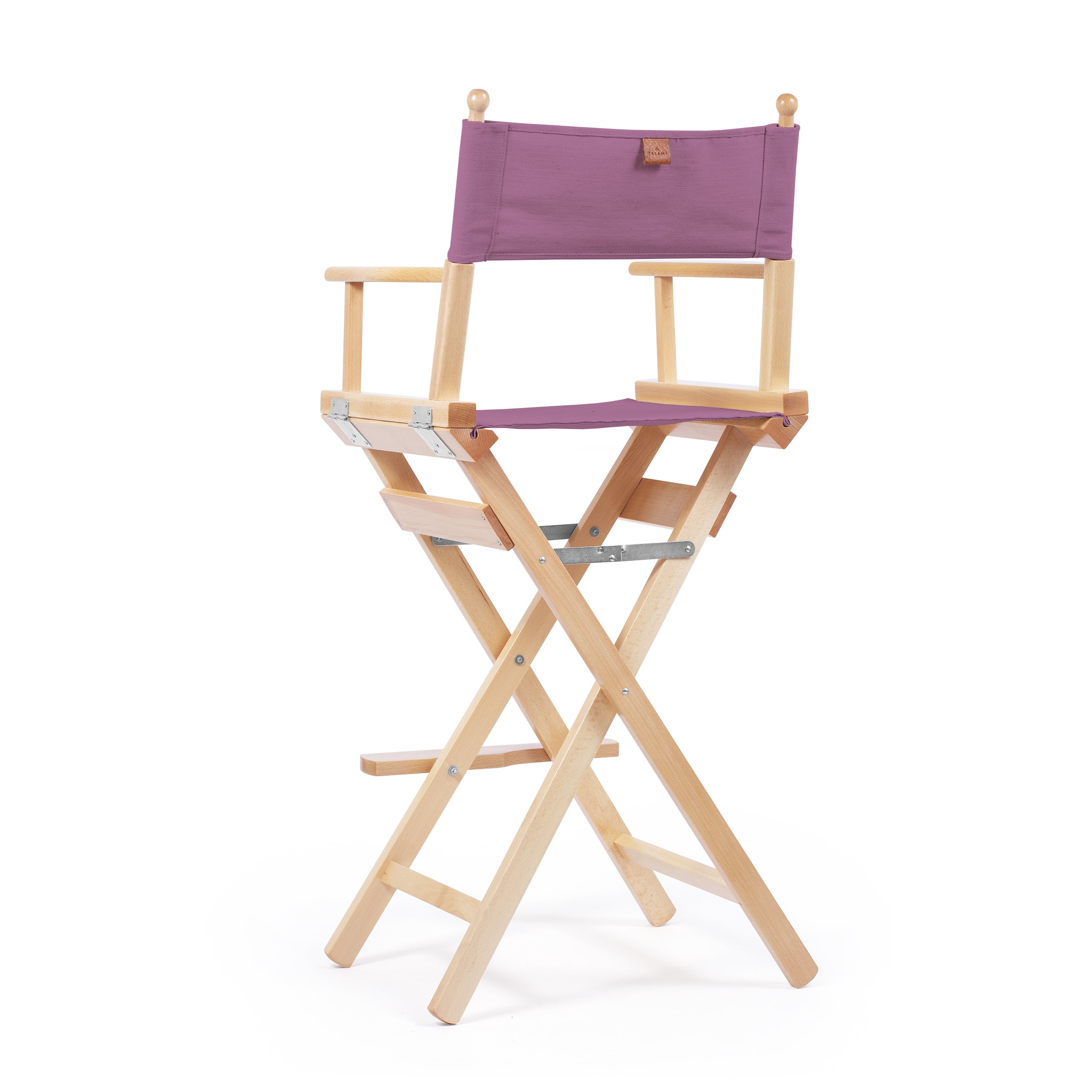 Director's Chair Make-up Violet Telami waterproof Design Made in Italy outdoor furniture patio chairs natural frame