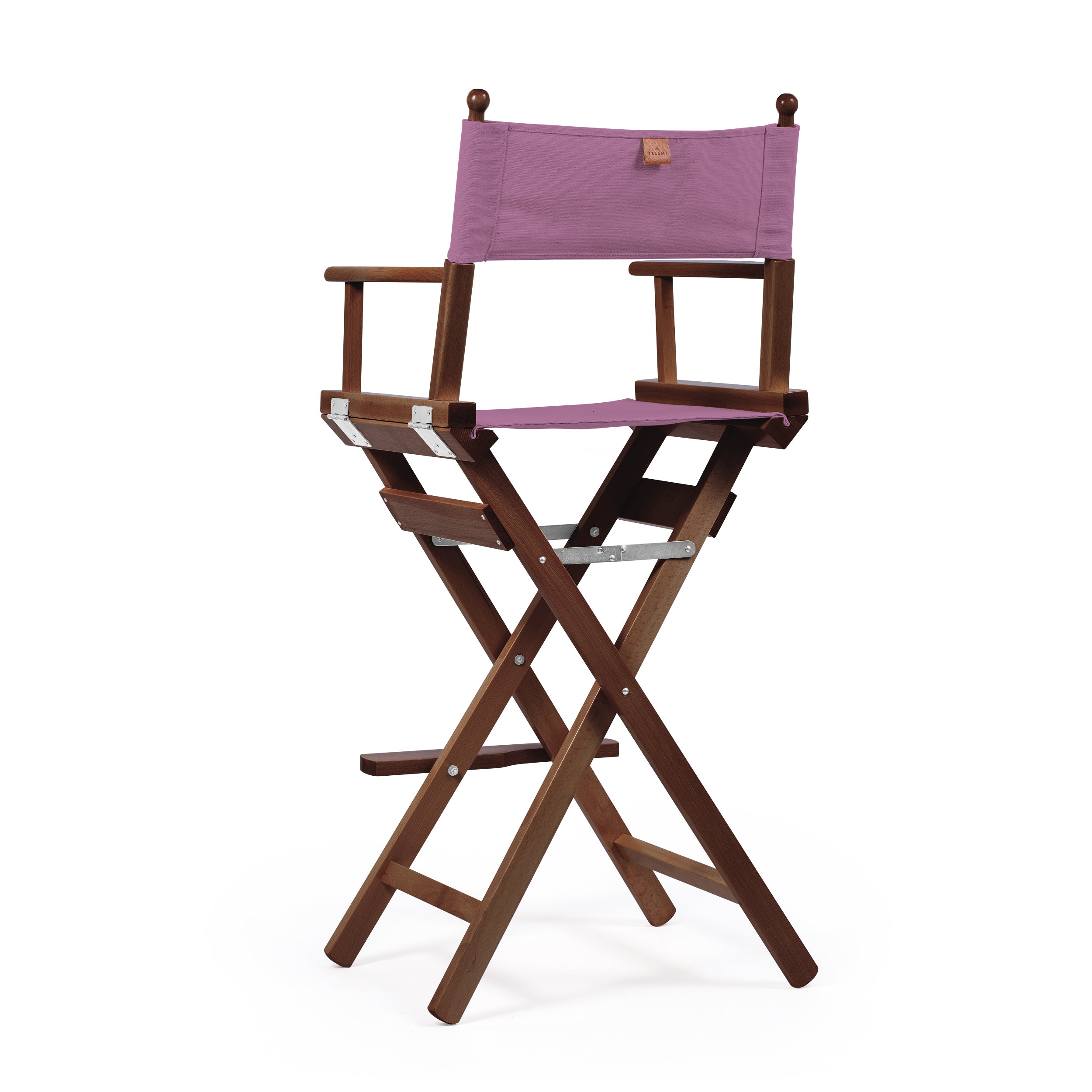 Director's Chair Make-up Violet Telami waterproof Design Made in Italy outdoor furniture patio chairs teak-dyed frame