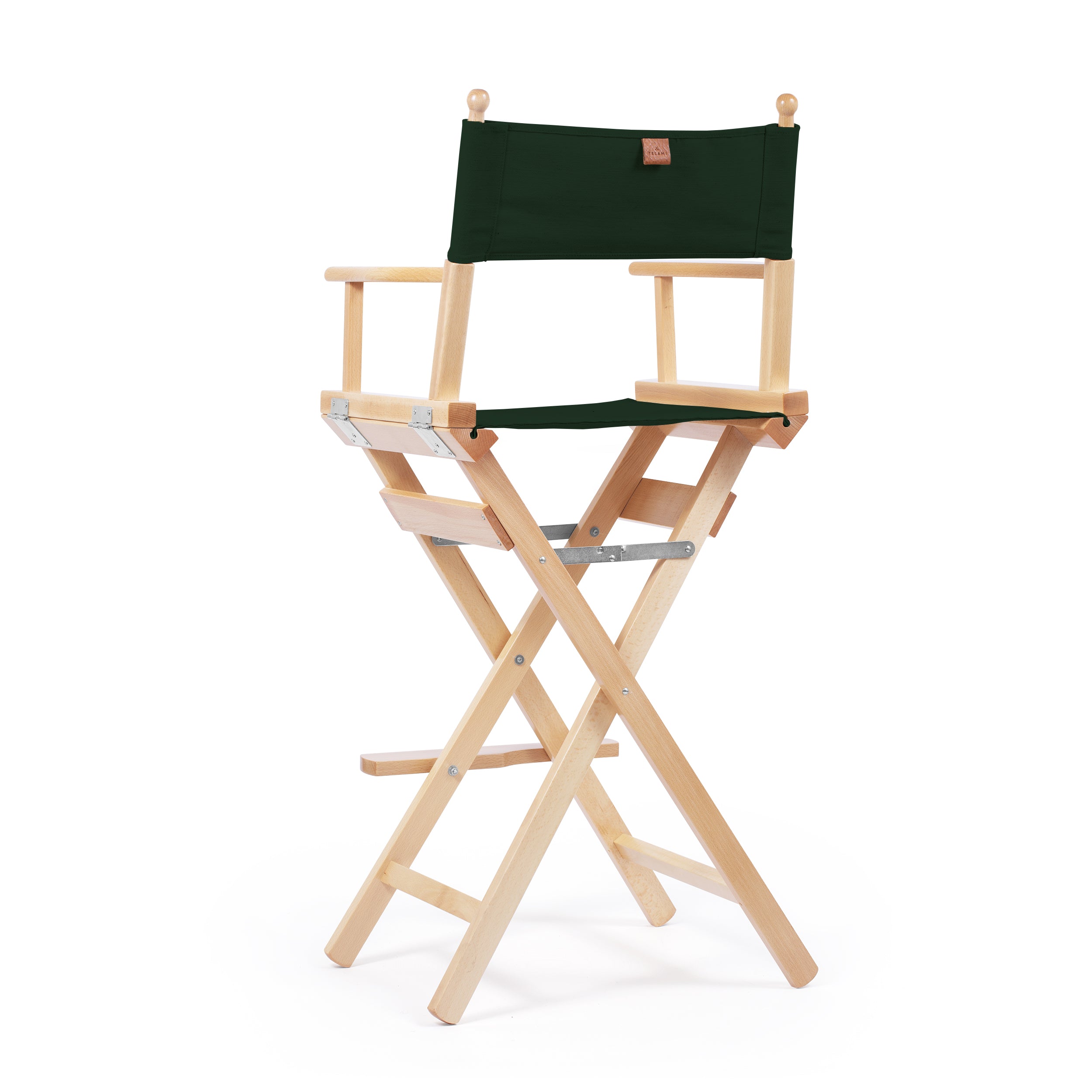 Director's Chair Make-up Forest Green Telami waterproof Design Made in Italy outdoor furniture patio chairs natural frame