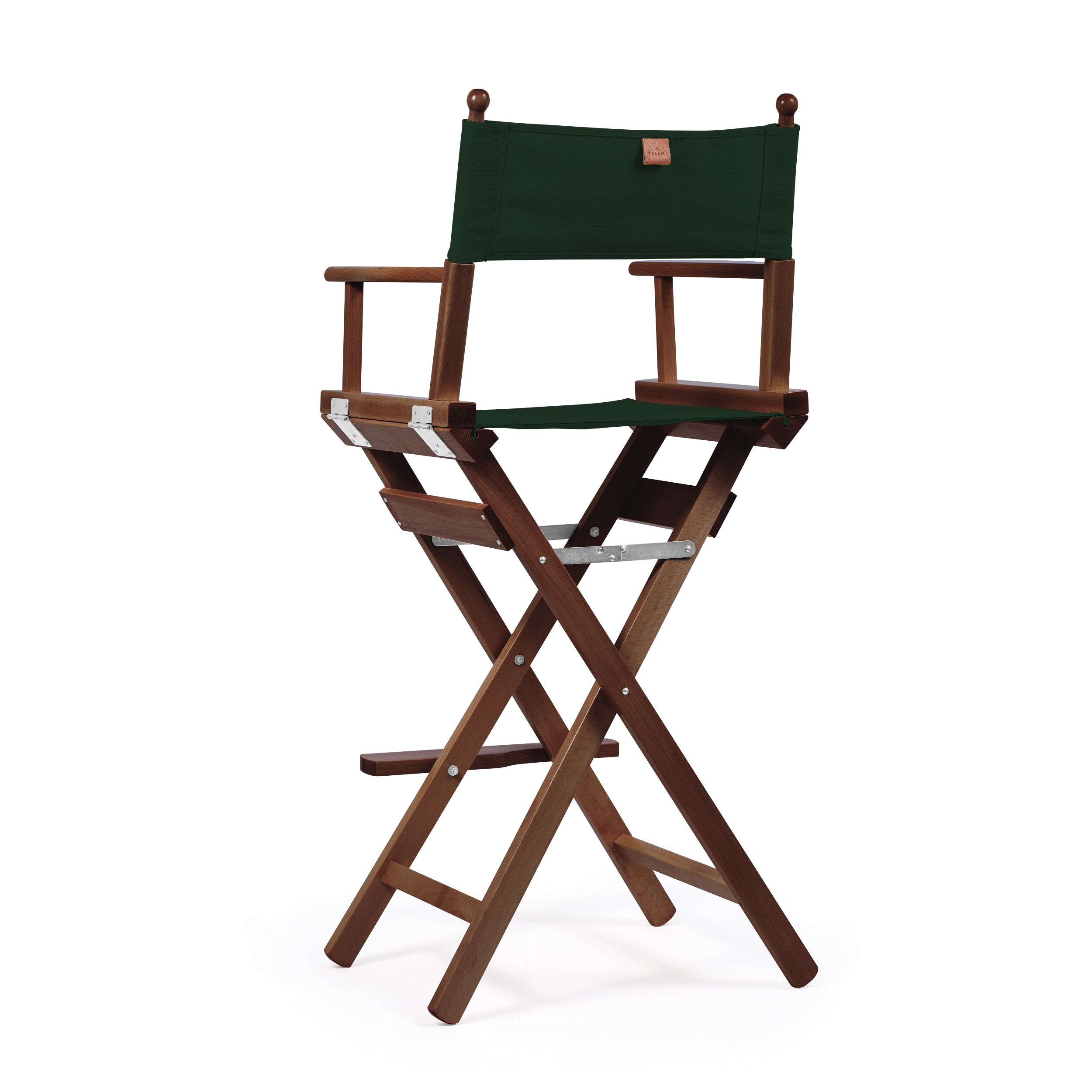 Director's Chair Make-up Forest Green Telami waterproof Design Made in Italy outdoor furniture patio chairs teak-dyed frame