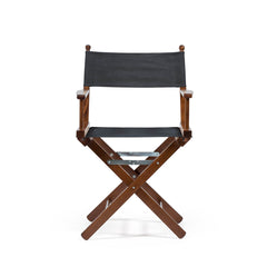 Director's Chair Telami waterproof Design Made in Italy outdoor furniture patio chairs charcoal black teak-dyed frame
