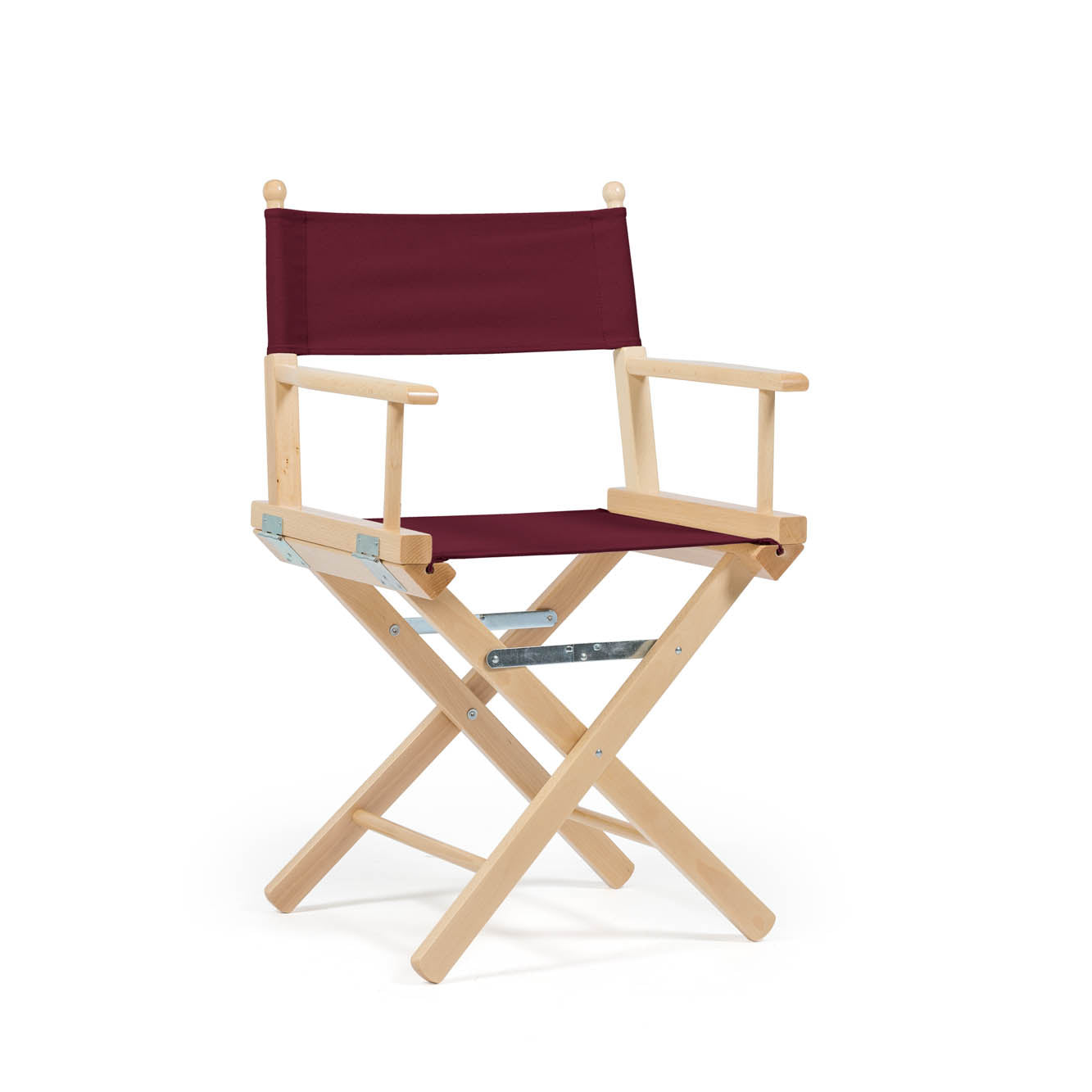 La leggendaria sedia da Regista in un elegante color Bordeaux, con tessuto idrorepellente.