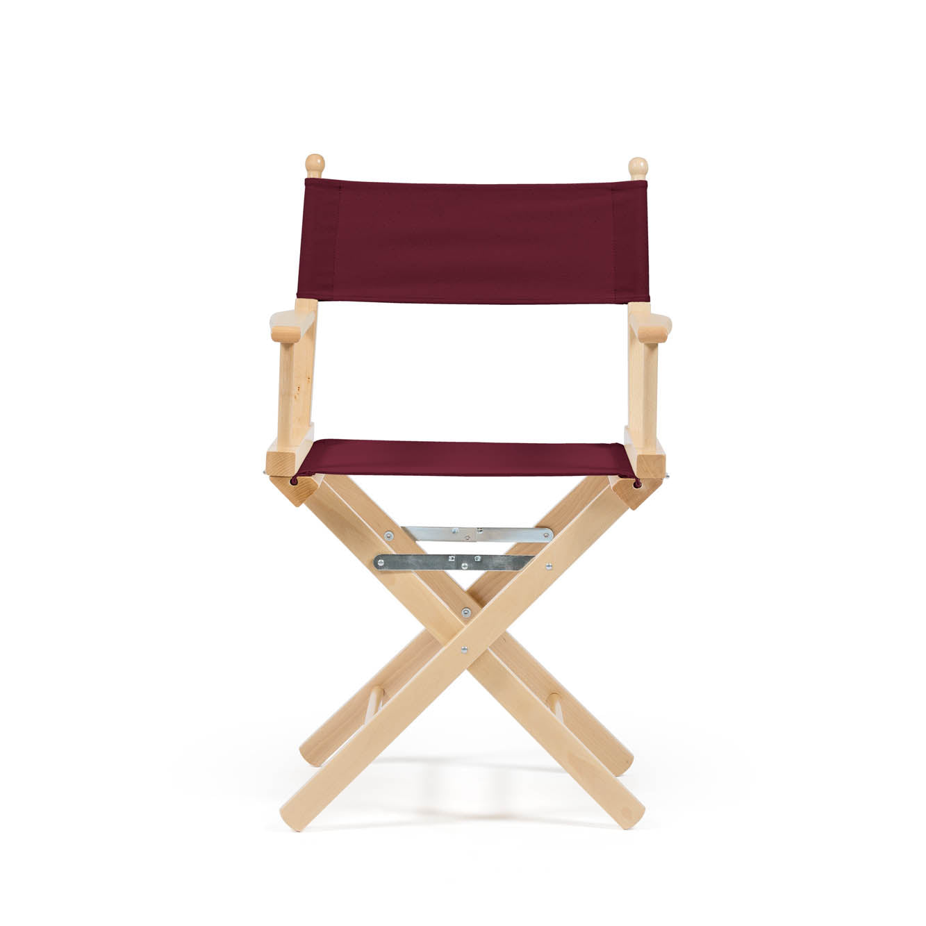 La leggendaria sedia da Regista in un elegante color Bordeaux, con tessuto idrorepellente.