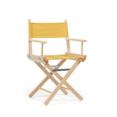 Director's Chair Mustard Yellow Telami waterproof Design Made in Italy outdoor furniture patio chairs natural frame