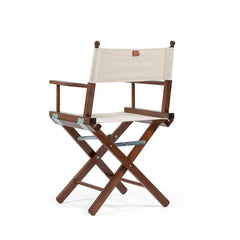 La leggendaria sedia da Regista nel colore Ecru classico, con tessuto in cotone naturale con telaio teak-dyed.
