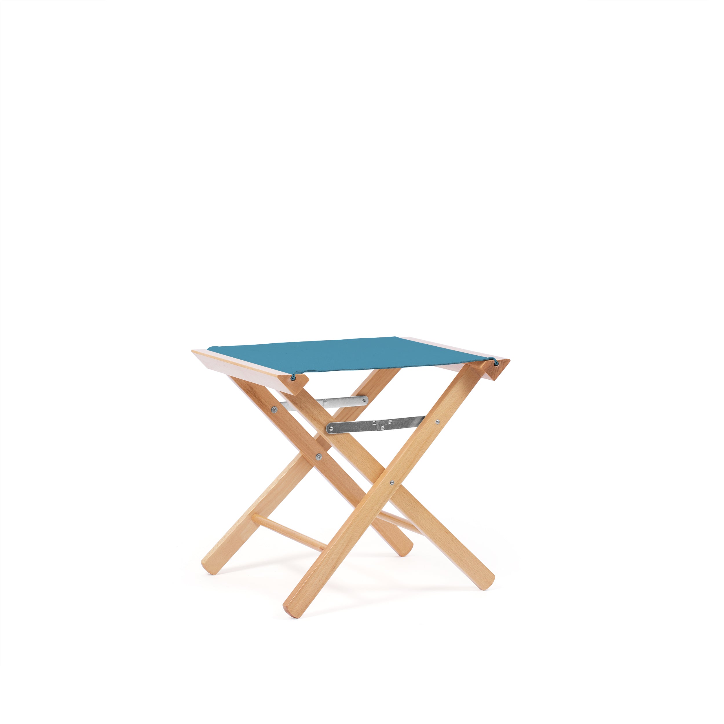Footstool Teal Blue