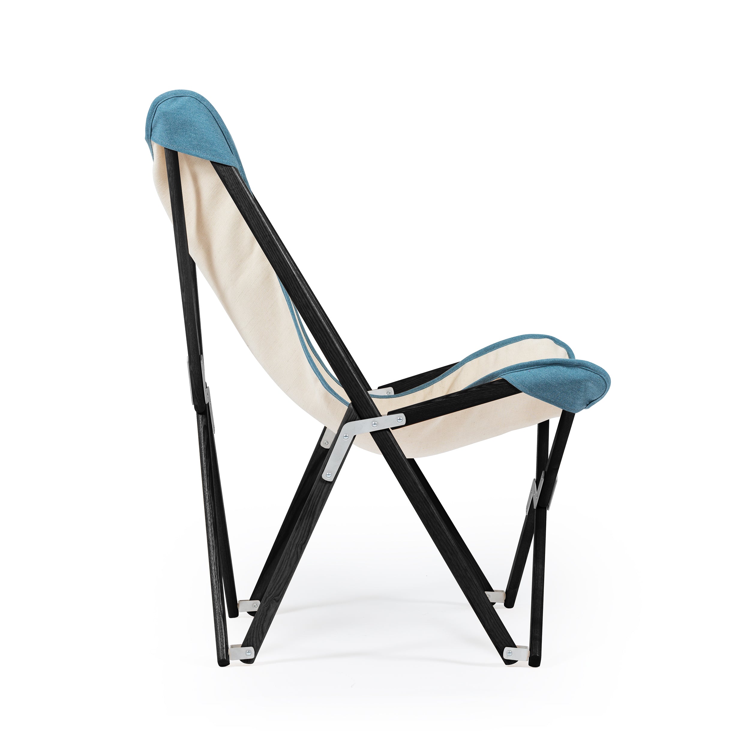 Tripolina Ecru&Teal Blue
