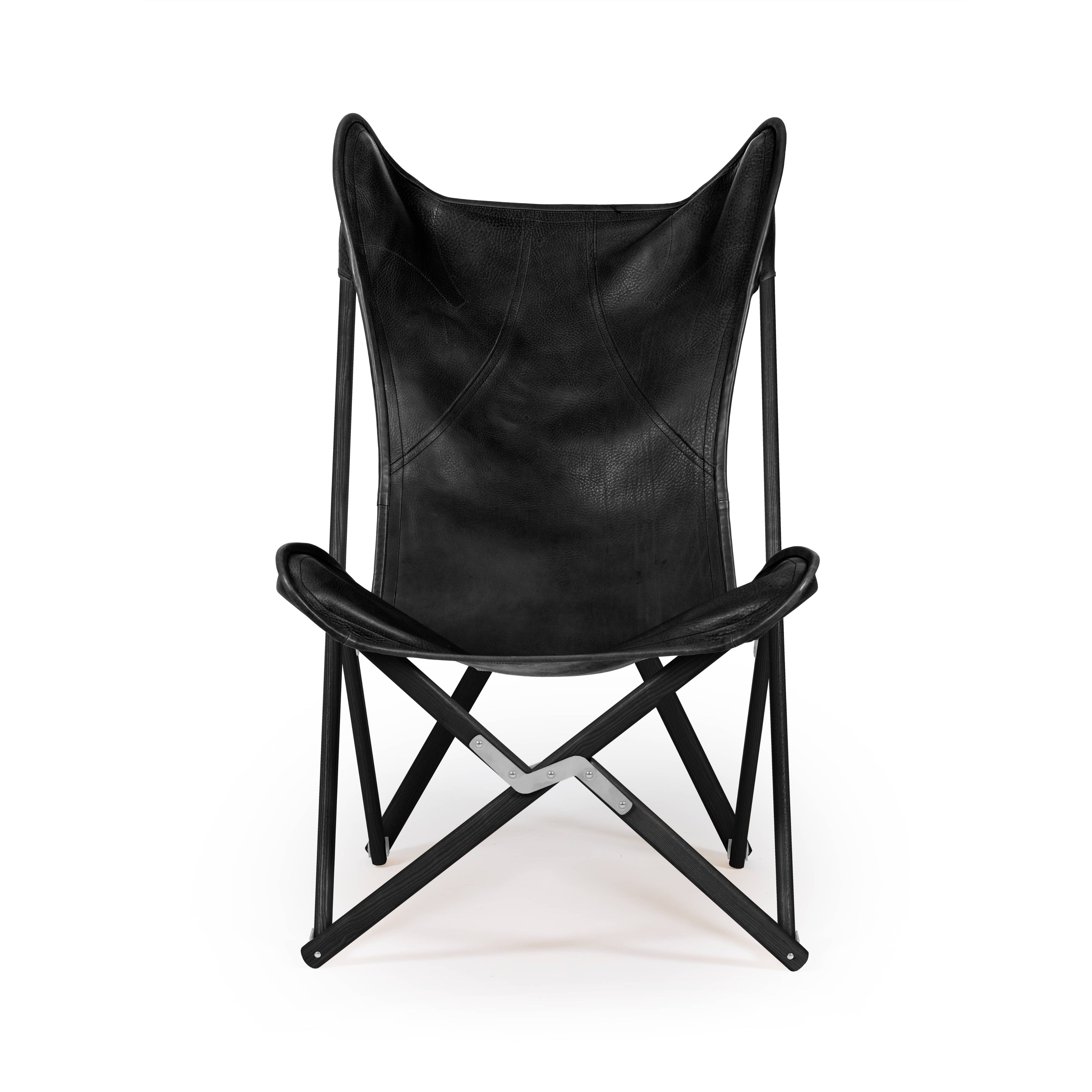 Tripolina Black Leather