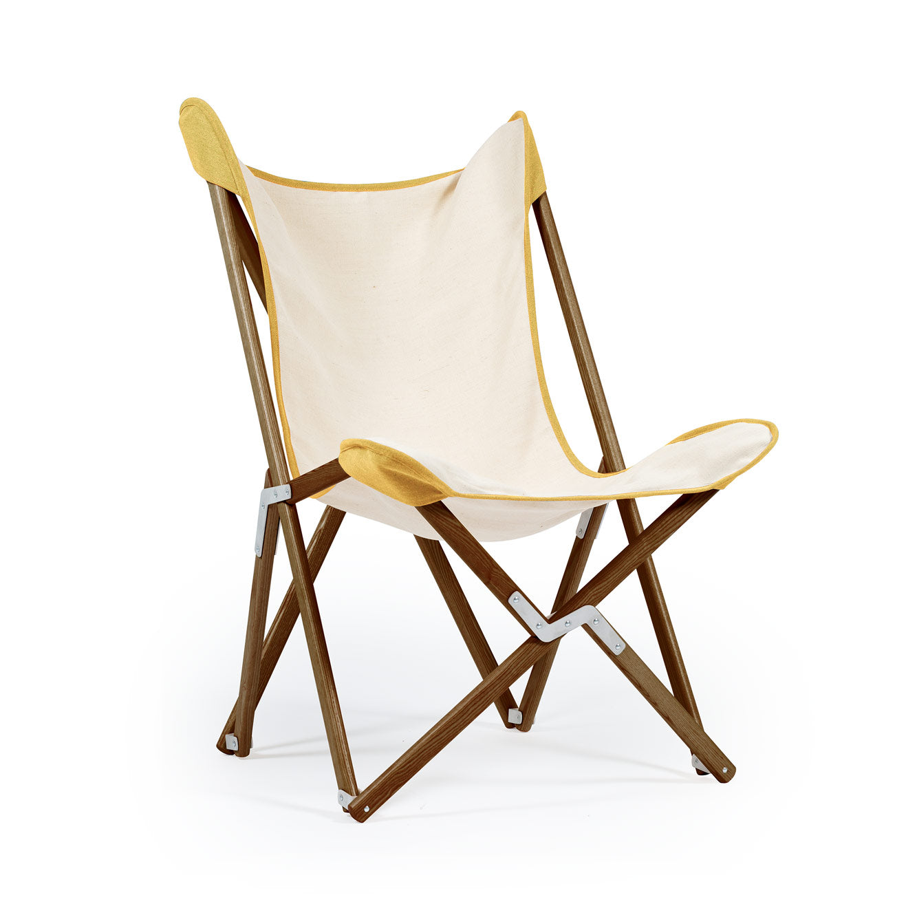 Telami Tripolina chair is the timeless folding chair, like butterfly, the iconic outdoor furniture. Relax on your sofa or on your Tripolina.