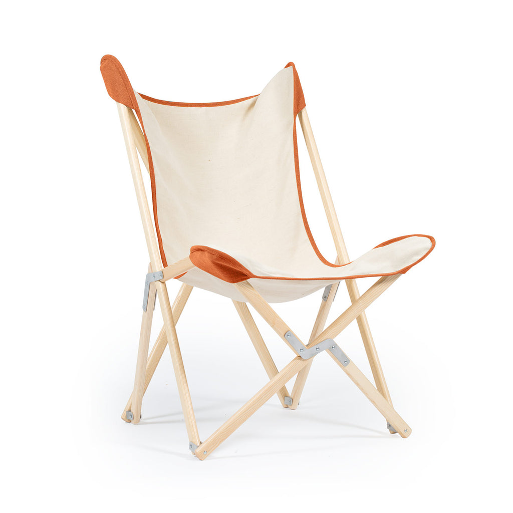 Telami Tripolina is the iconic made in italy armchair. Telami Tripolina chair is the timeless folding chair, like butterfly. Telami new canvas is fashion. Relax on your sofa or on your Tripolina.