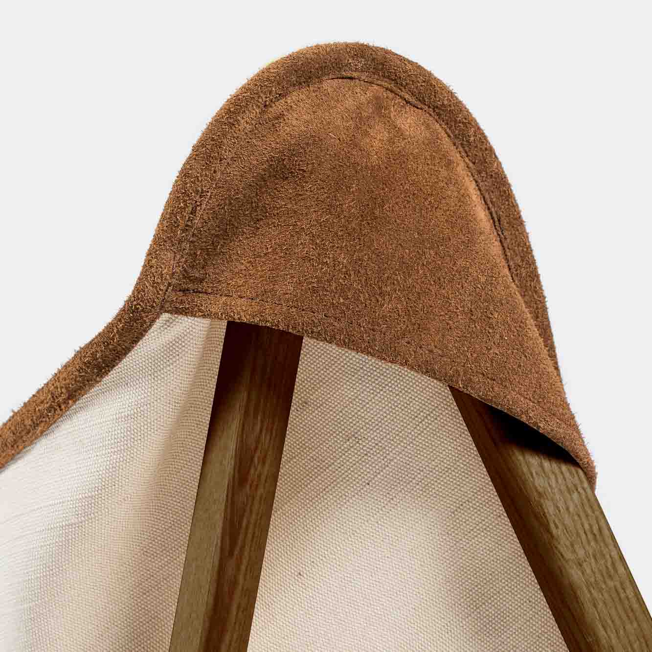 Telami Tripolina is a made in Italy design chair. Telami Tripolina is the original chair. Tripolina Ecru and suede is the iconic armchair, the design legend folding chair and patio chair for outdoor furniture