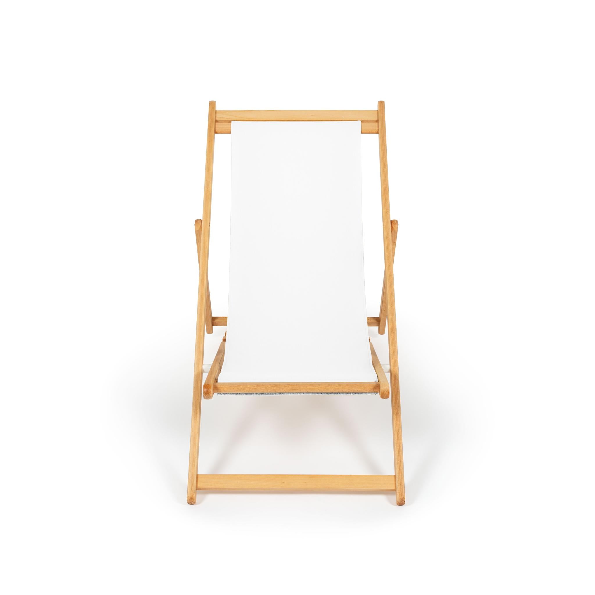 Sdraio Pure White Natural vista laterale - Telami