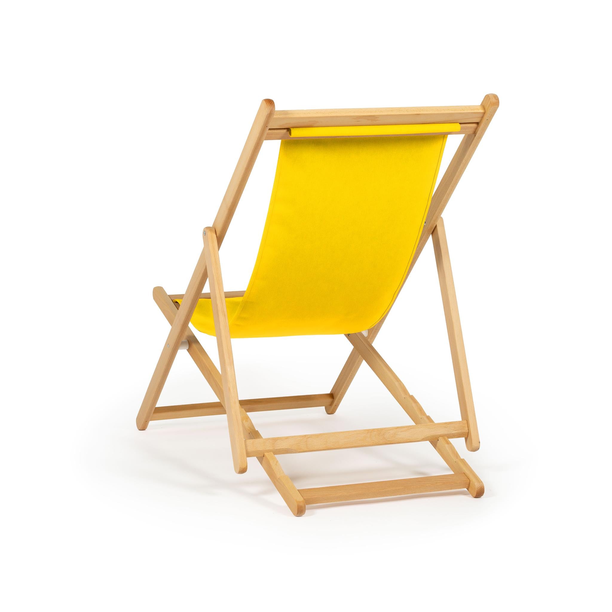 Sdraio Primary Yellow Natural vista posteriore - Telami