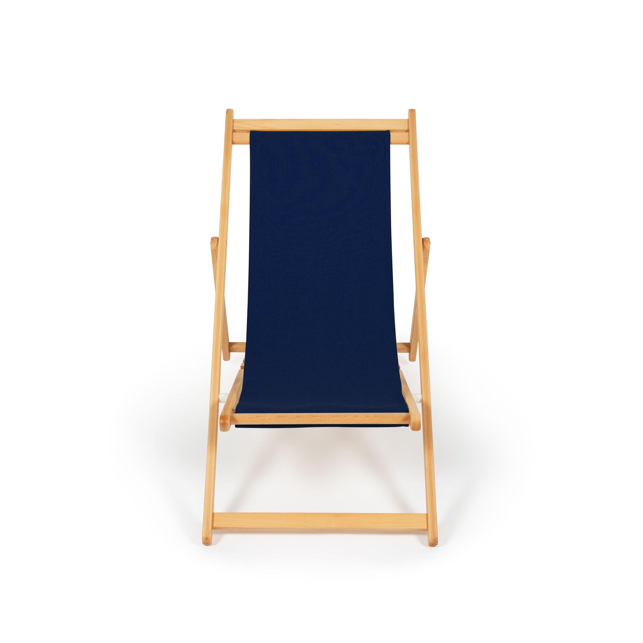 Sdraio Midnight Blue Natural vista laterale - Telami