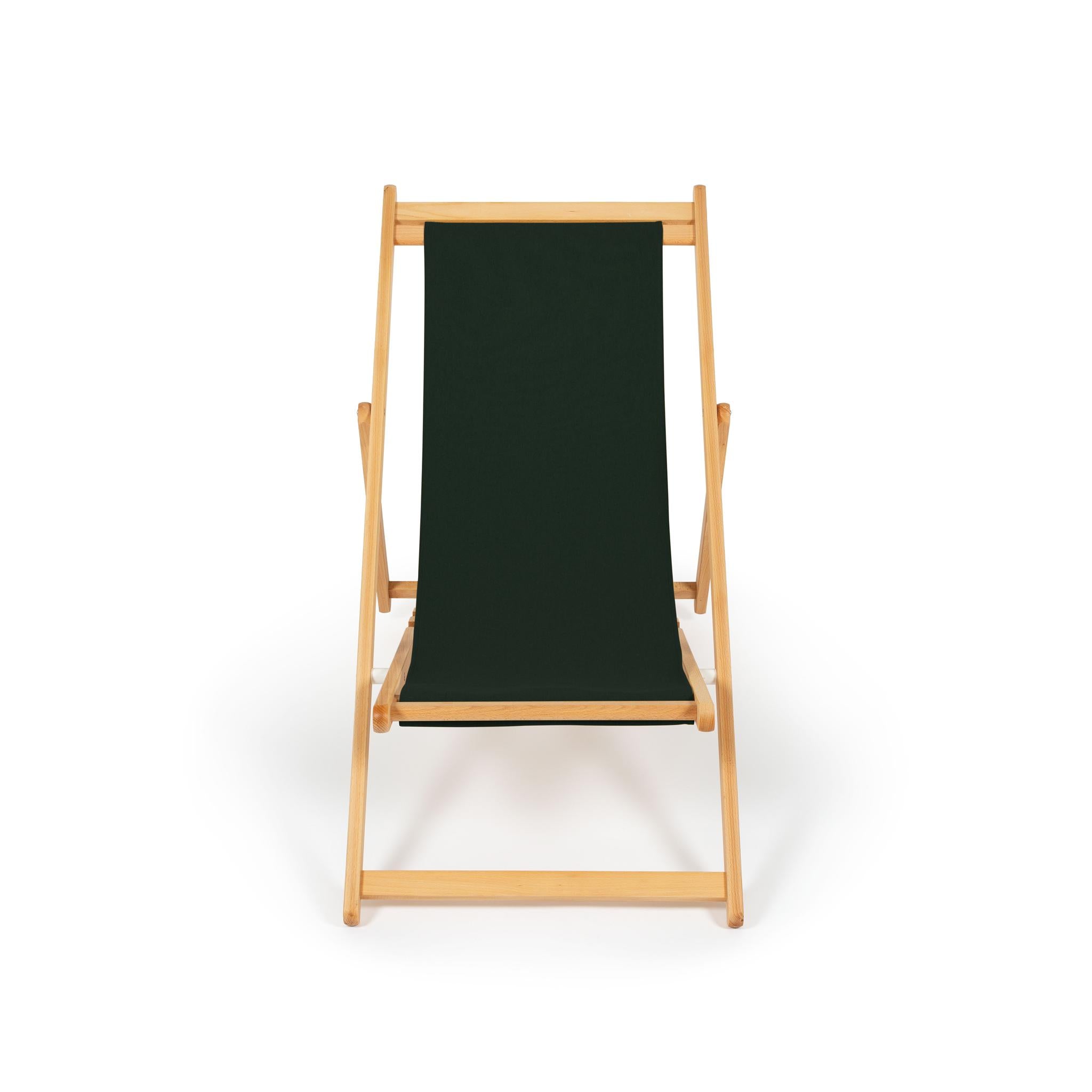 Sdraio Forest Green Natural vista laterale - Telami