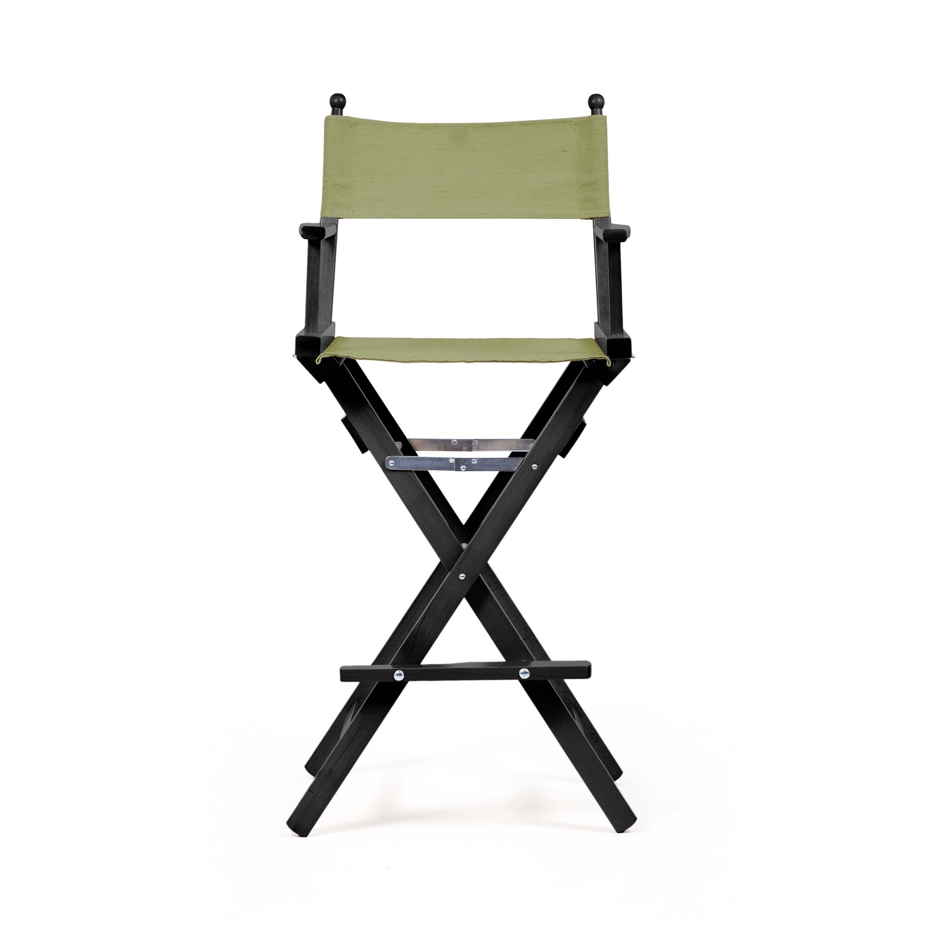 Sedia da Regista Make-Up Verde Oliva - telaio Nero