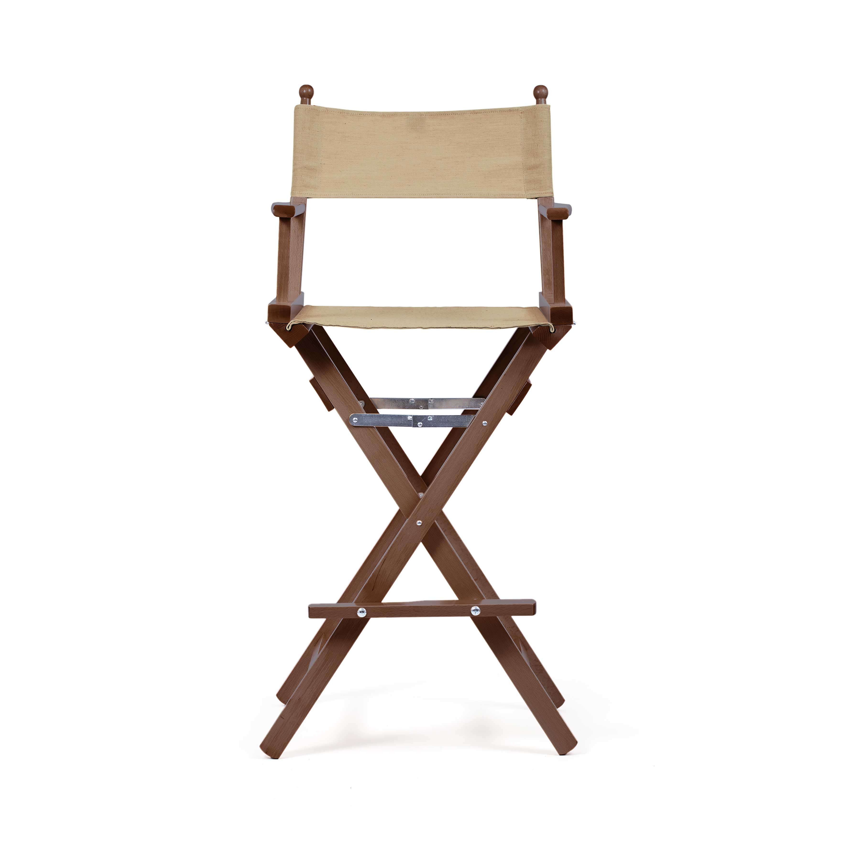 Sedia da Regista Make-Up Argilla - telaio Noce