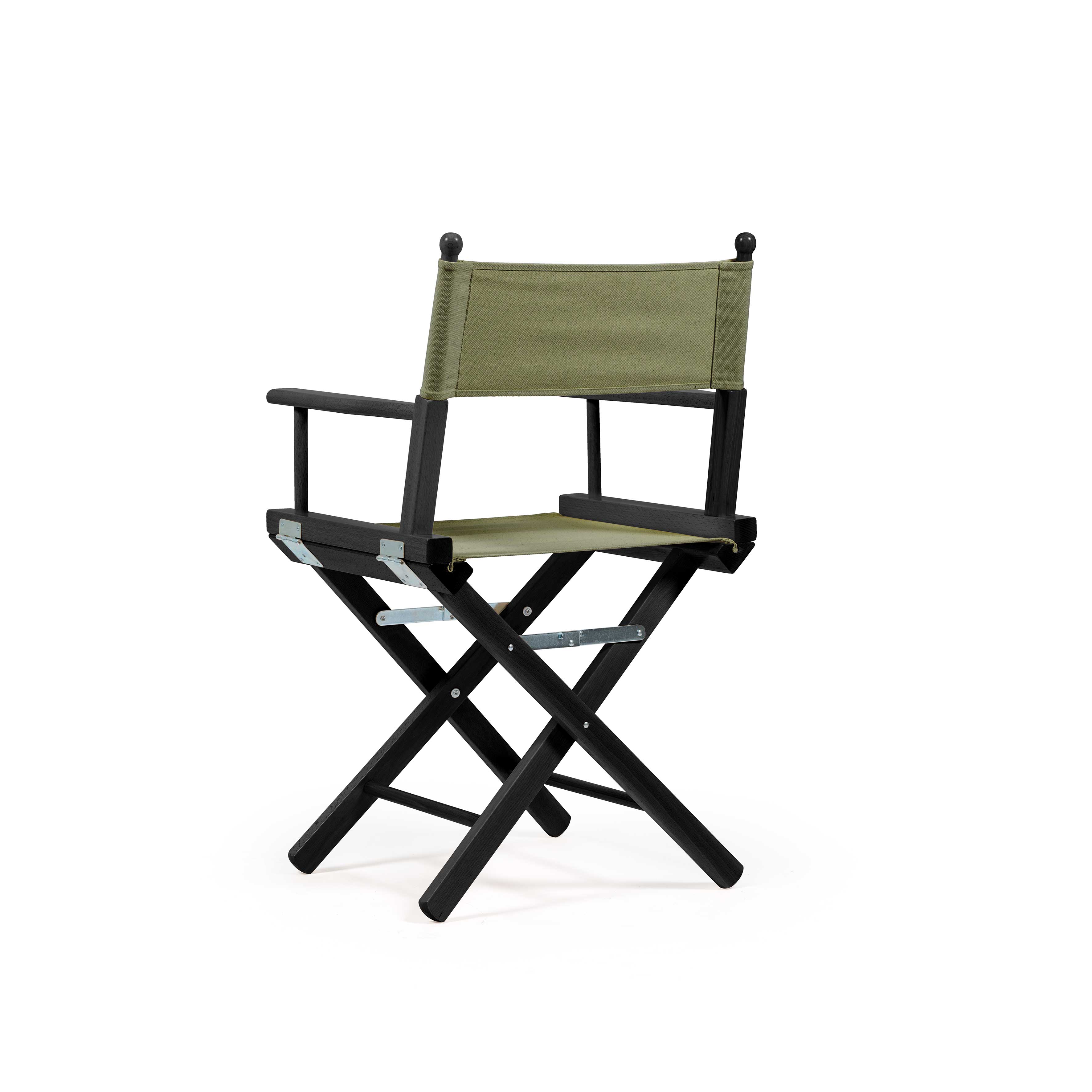 Sedia da Regista Verde Oliva - telaio Nero