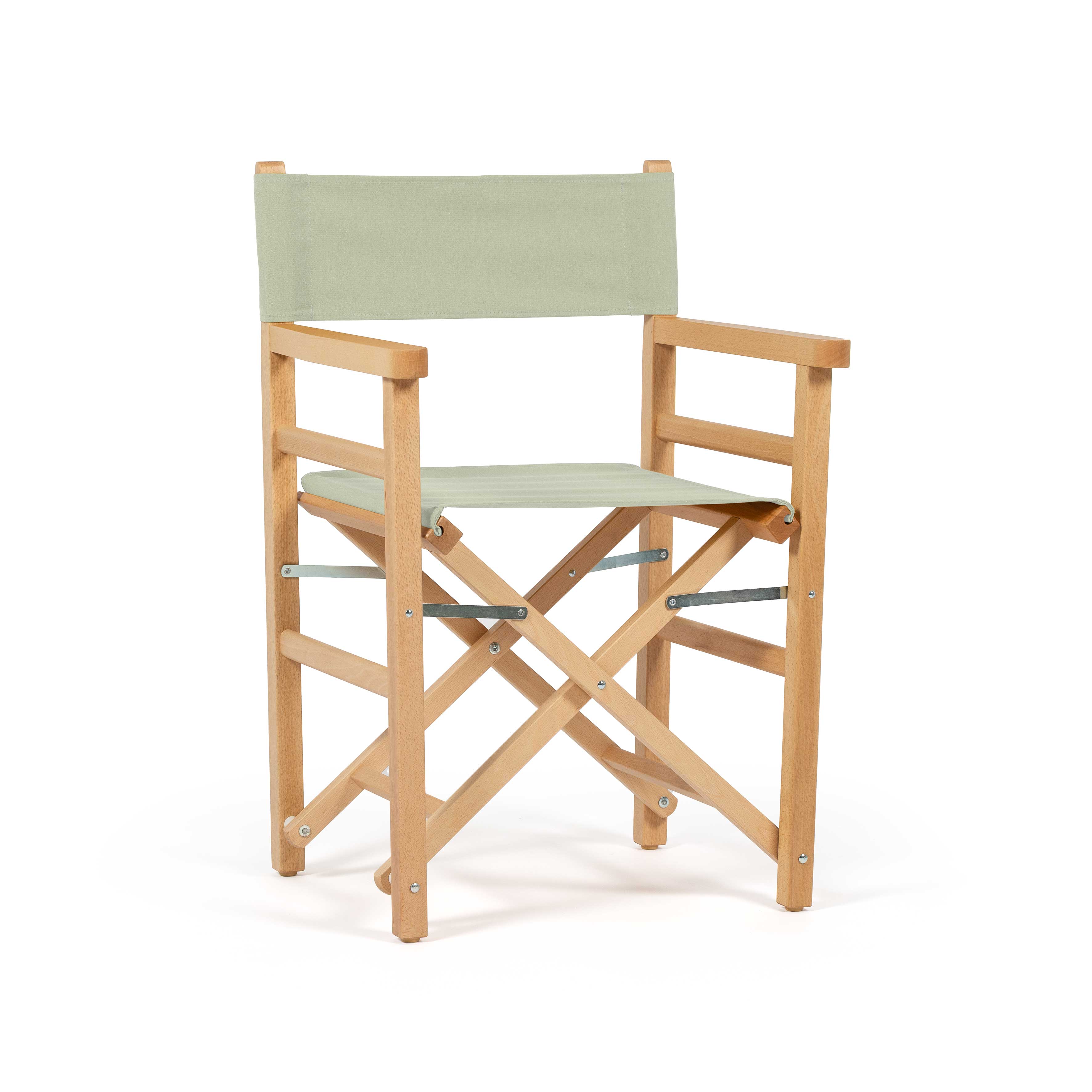 Sedia da Regista Beach Sage Natural vista frontale