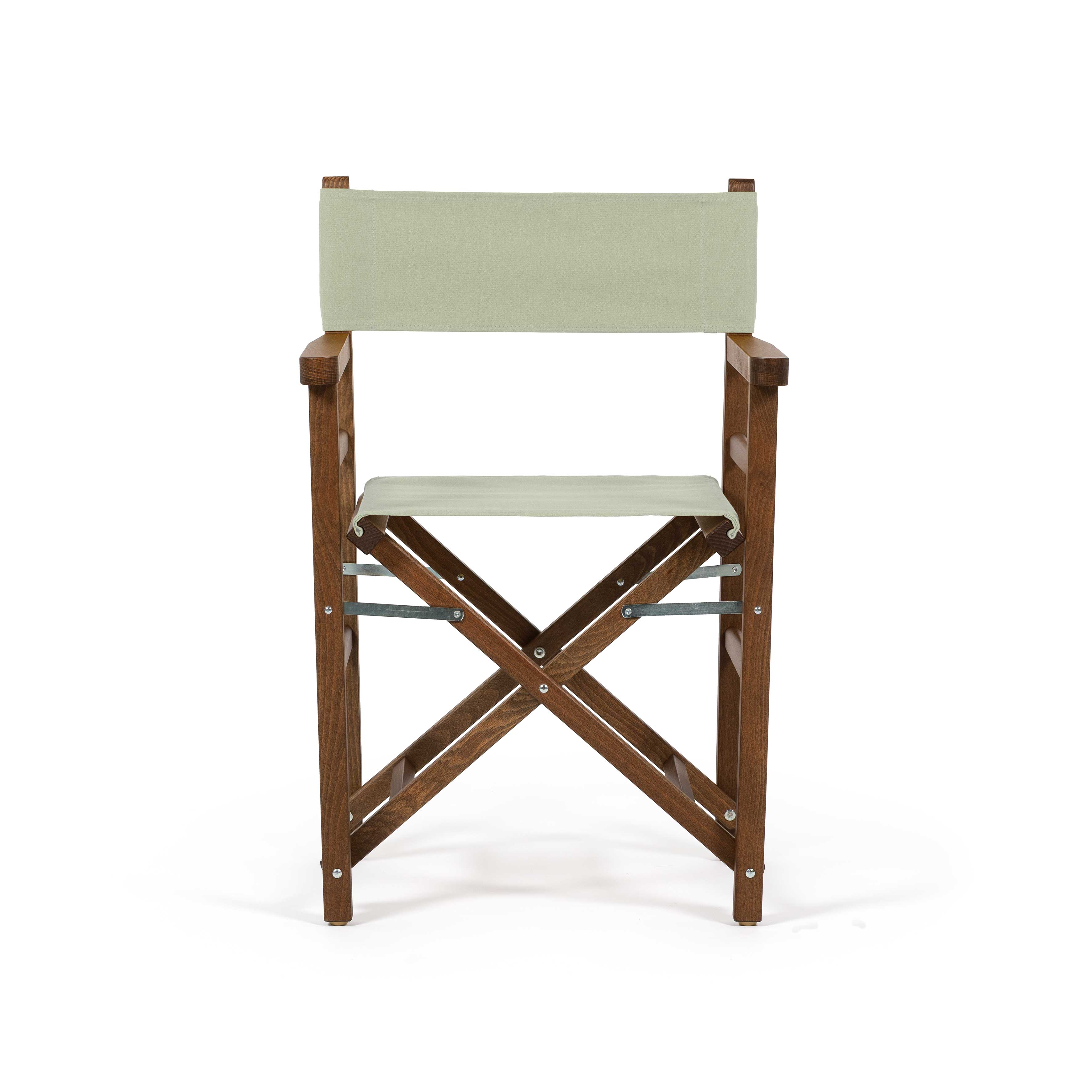 Sedia da Regista Beach Sage Walnut-Dyed vista laterale