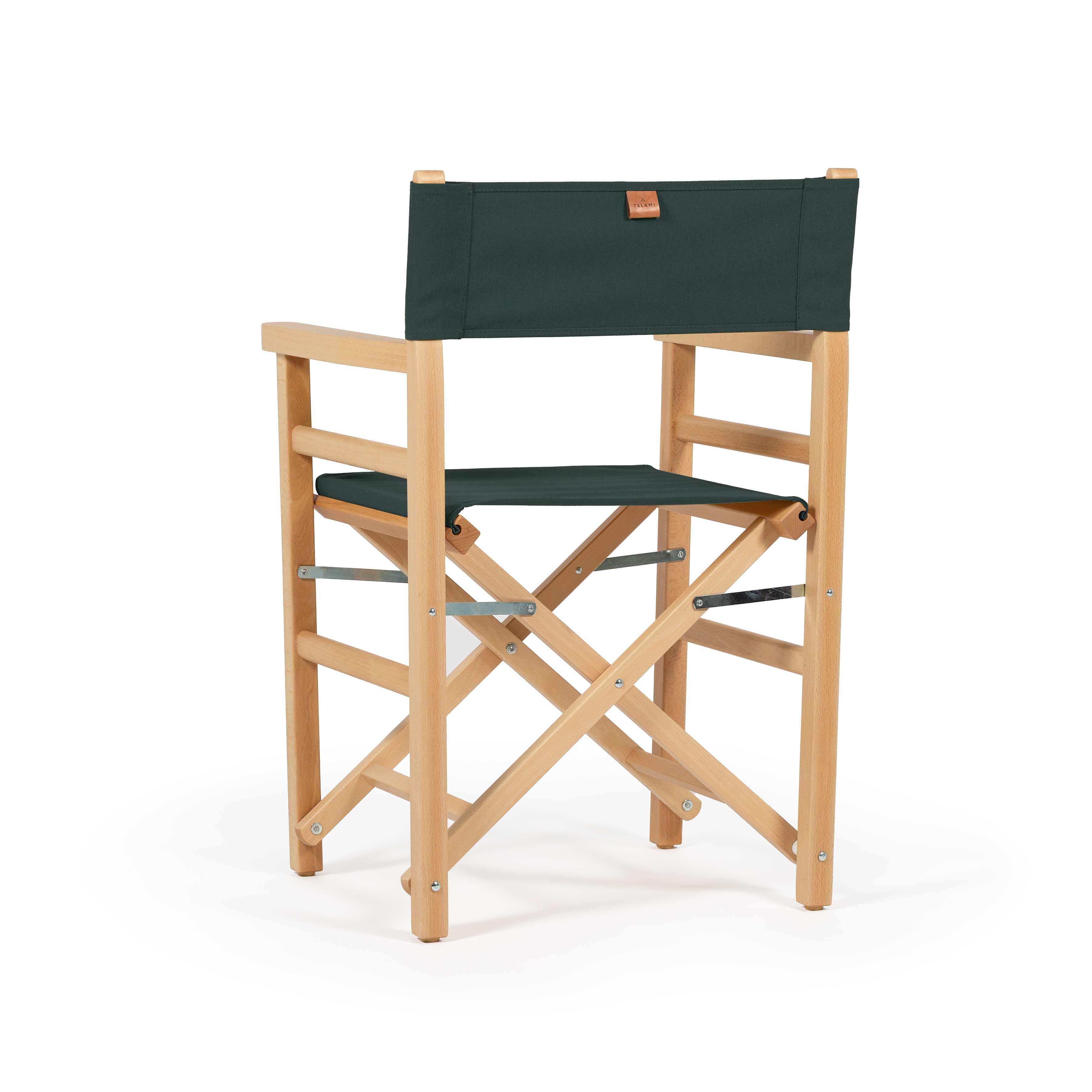 Sedia da Regista Beach Mossy naturale dettaglio laterale