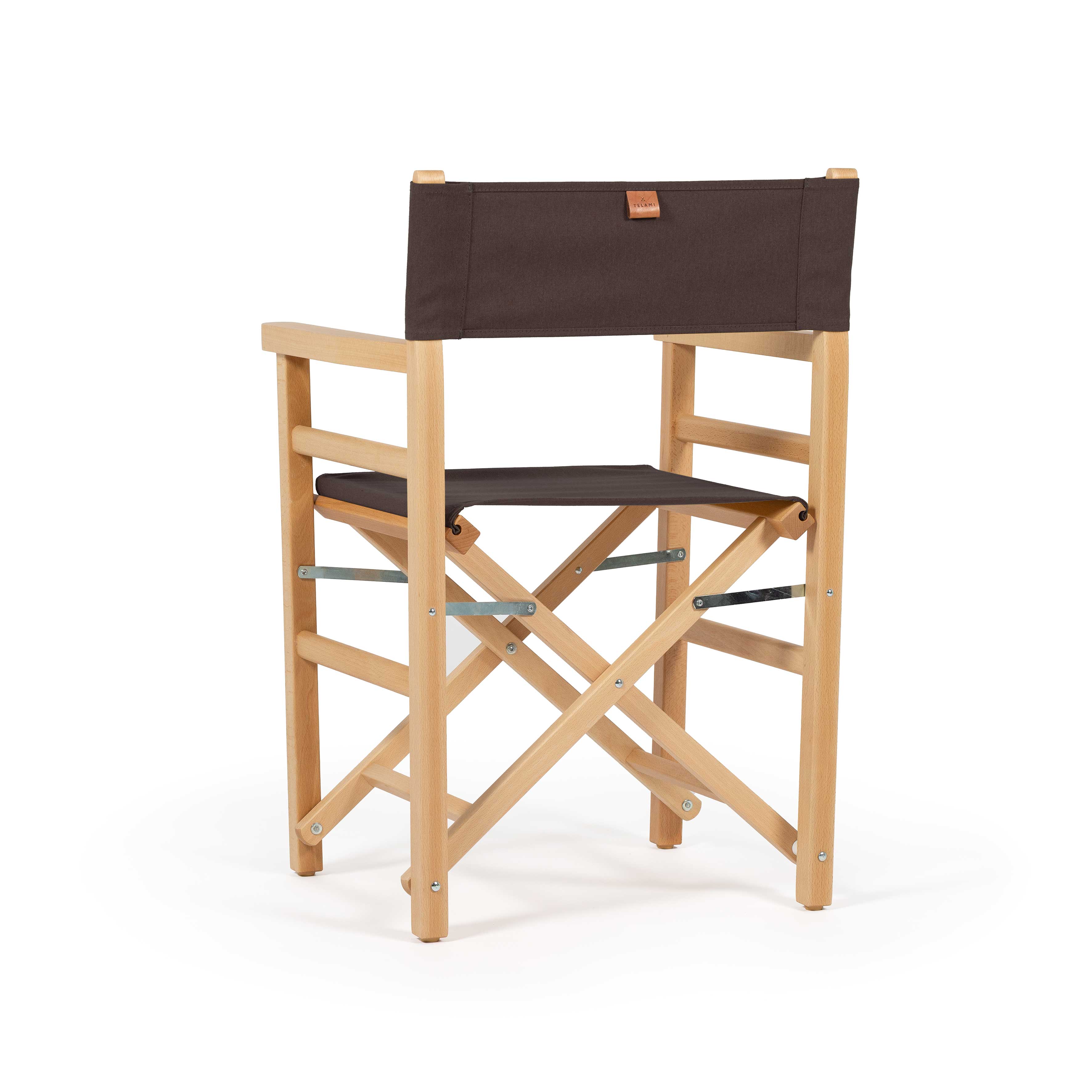 Sedia da Regista Beach Mahogany Natural vista posteriore