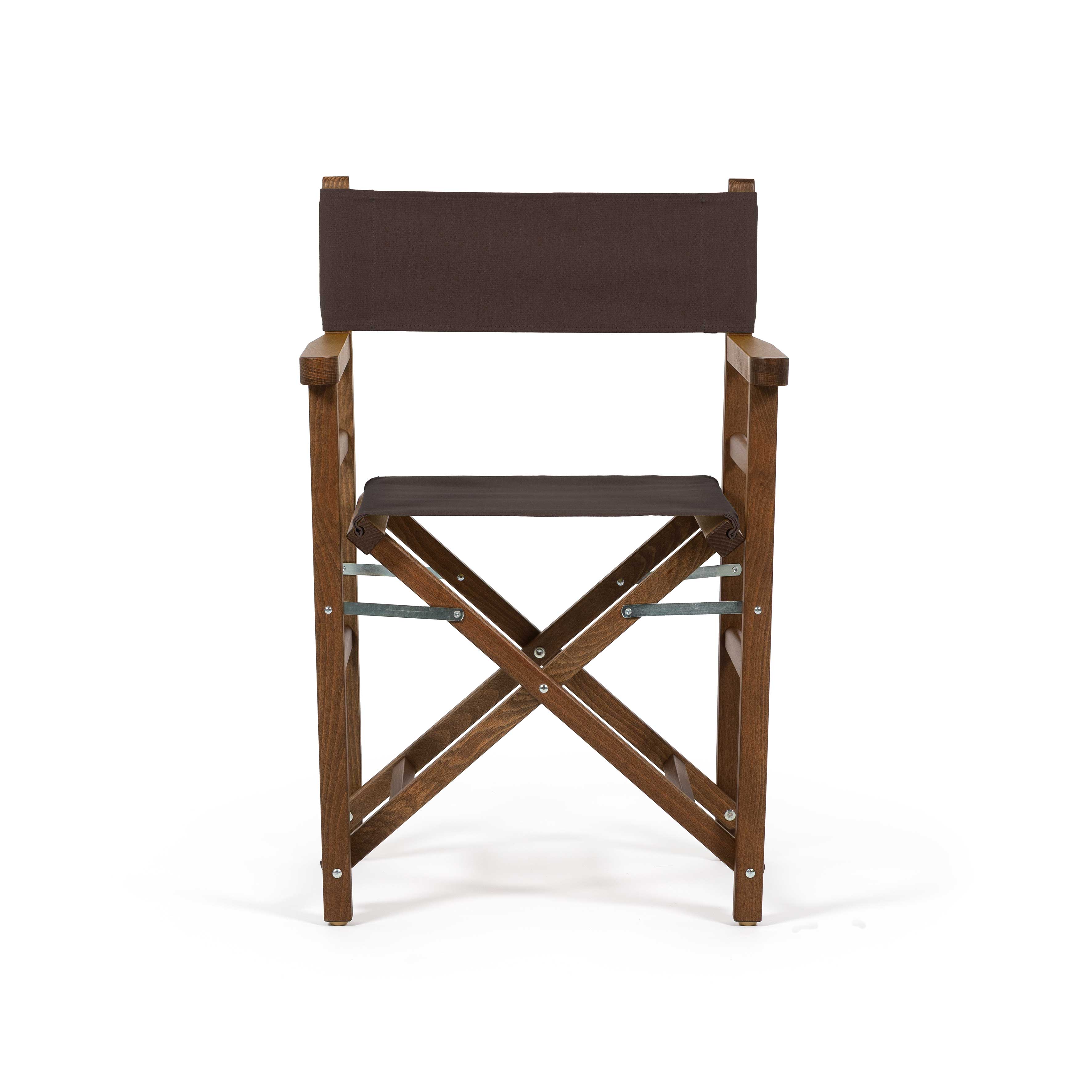 Sedia da Regista Beach Mahogany Walnut-Dyed vista laterale