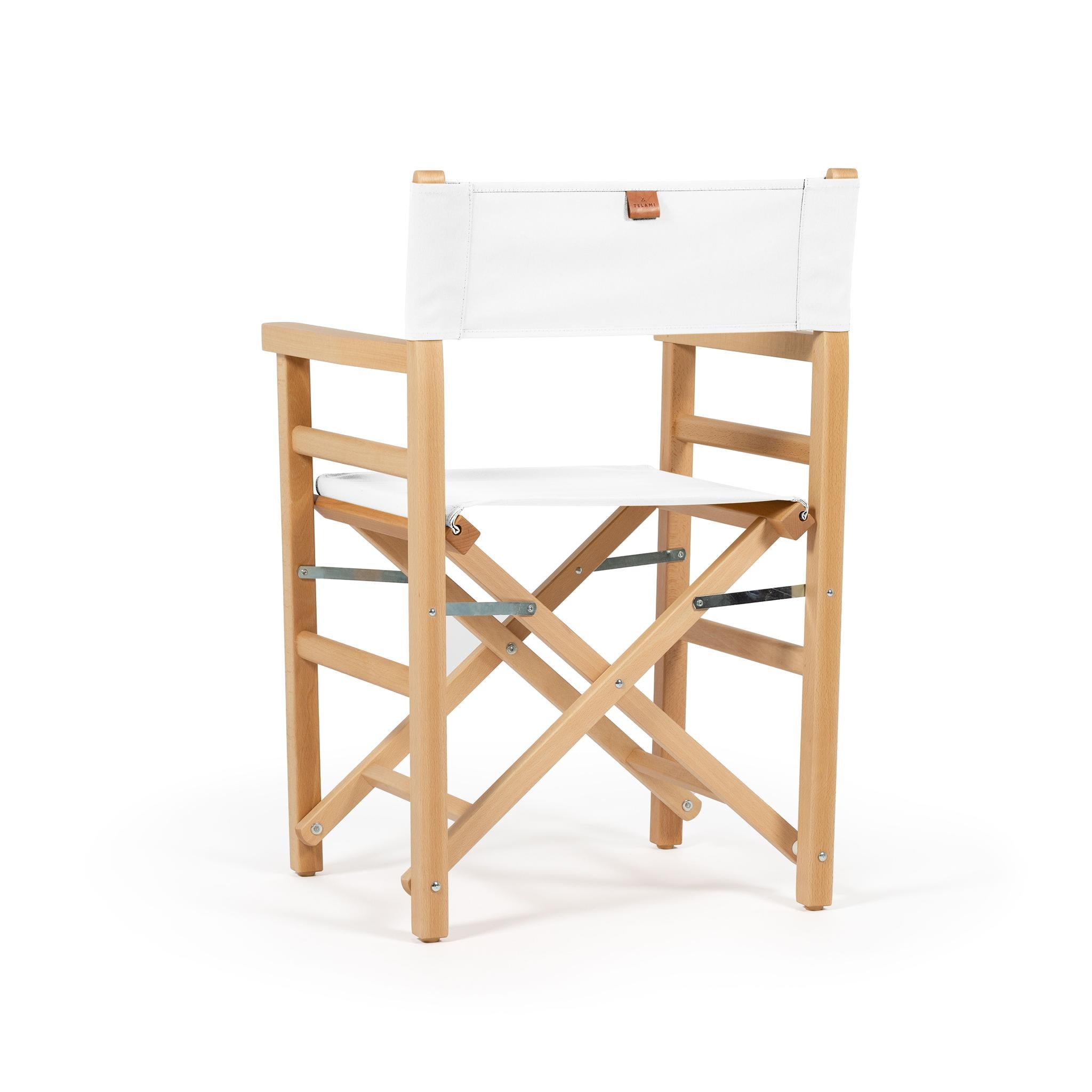 Sedia da Regista Beach Bianco Puro