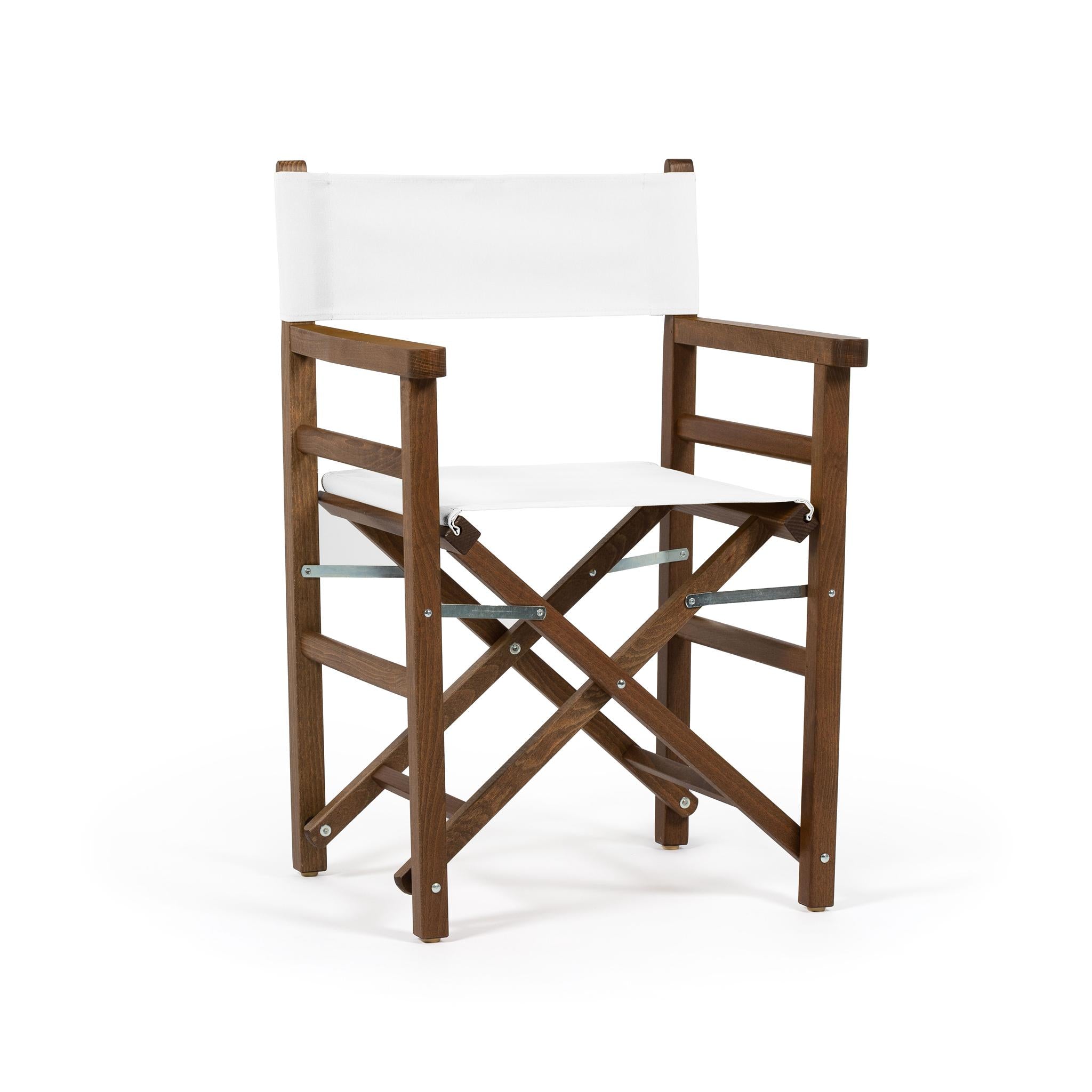 Sedia da Regista Beach Bianco Puro